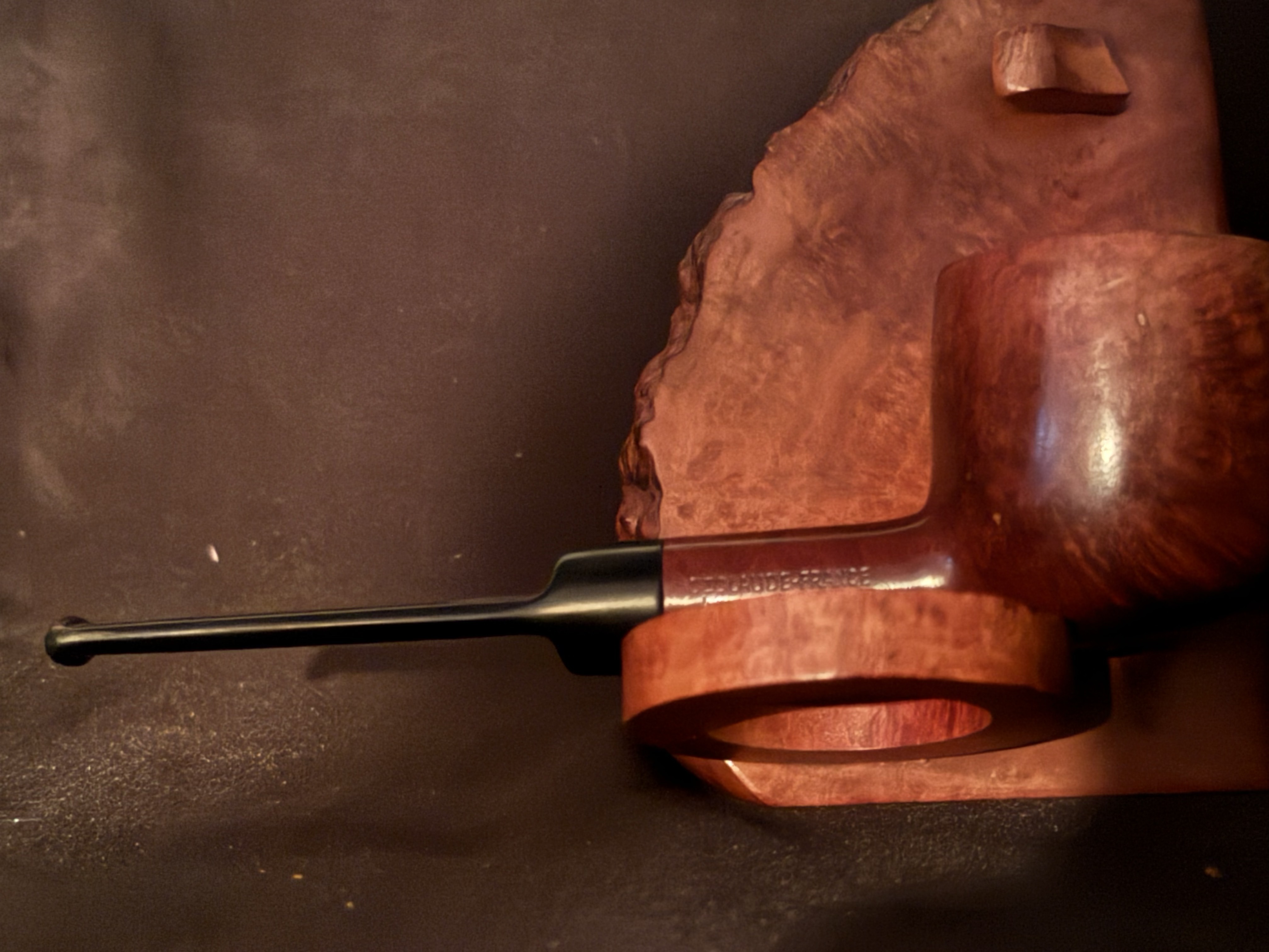 Butz-Choquin Old Root 150.1 St Claude Smooth Straight Pot, Vulcanite Saddle Stem 6