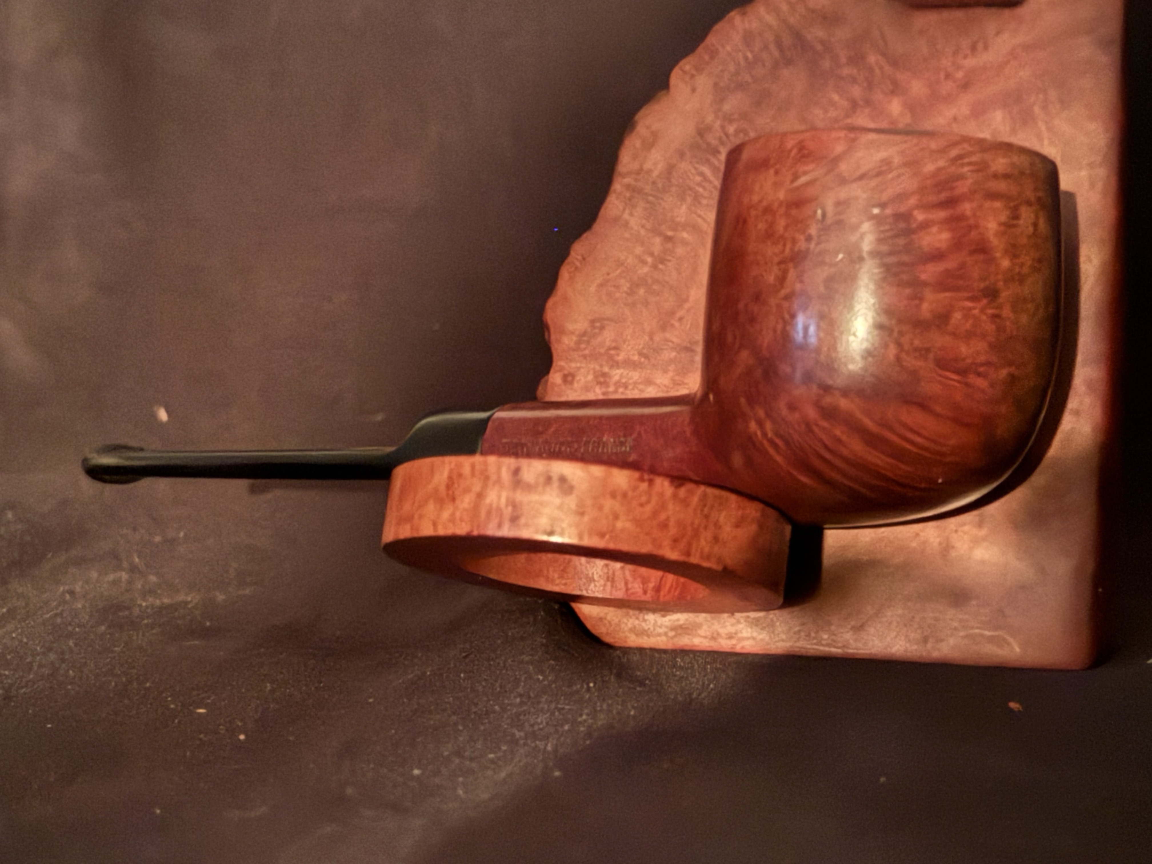 Butz-Choquin Old Root 150.1 St Claude Smooth Straight Pot, Vulcanite Saddle Stem 5