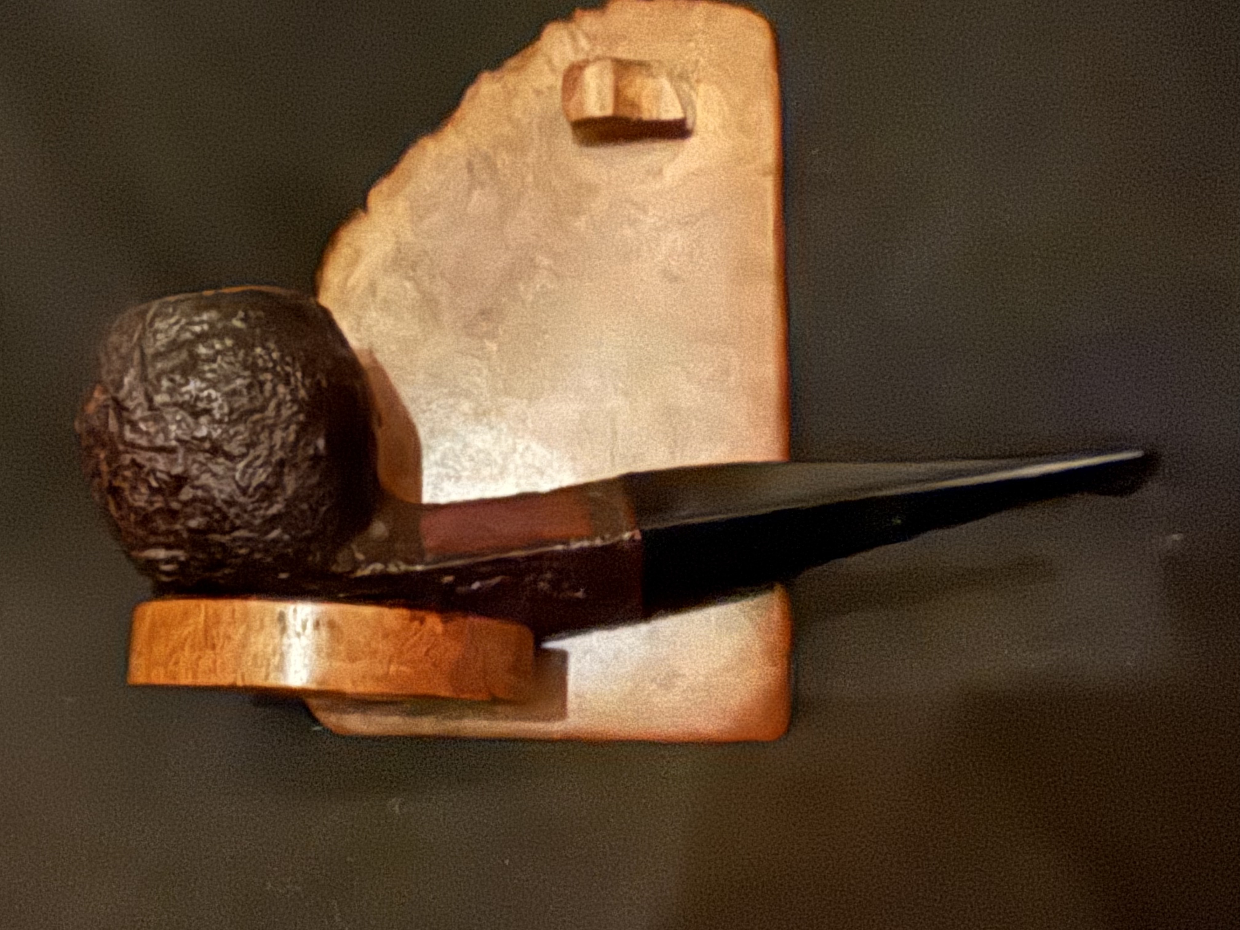 Captain Black BX28 Orlik Sandblast Straight Bulldog Vulcanite Fishtail Estate Pipe 6