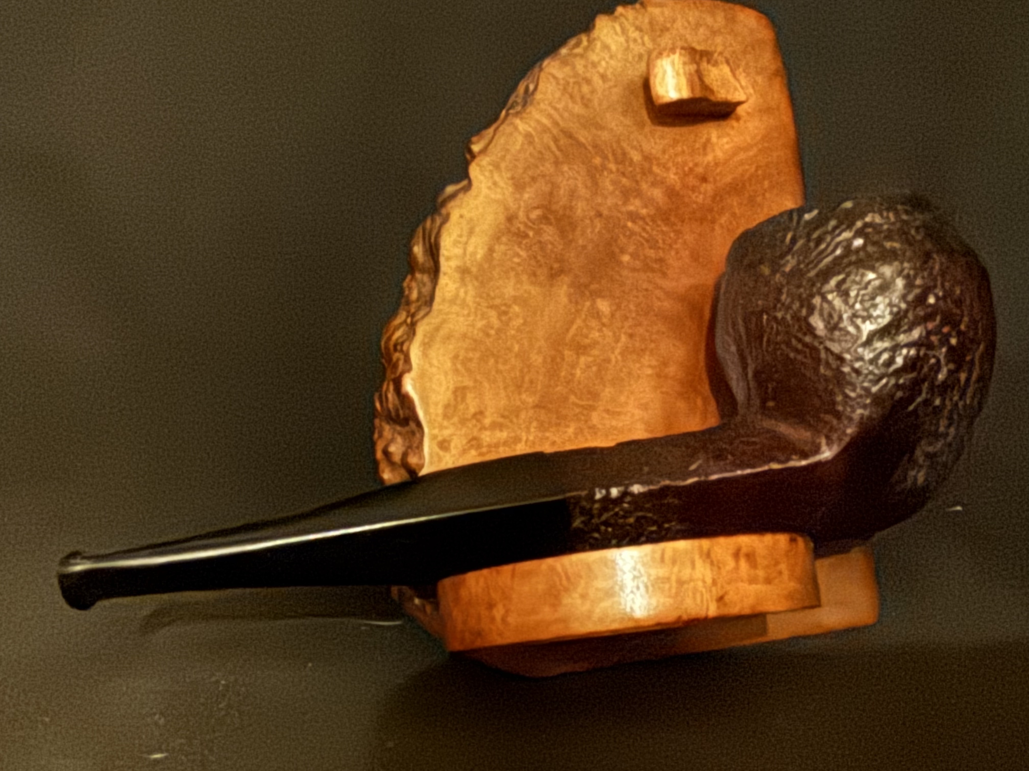 Captain Black BX28 Orlik Sandblast Straight Bulldog Vulcanite Fishtail Estate Pipe 7