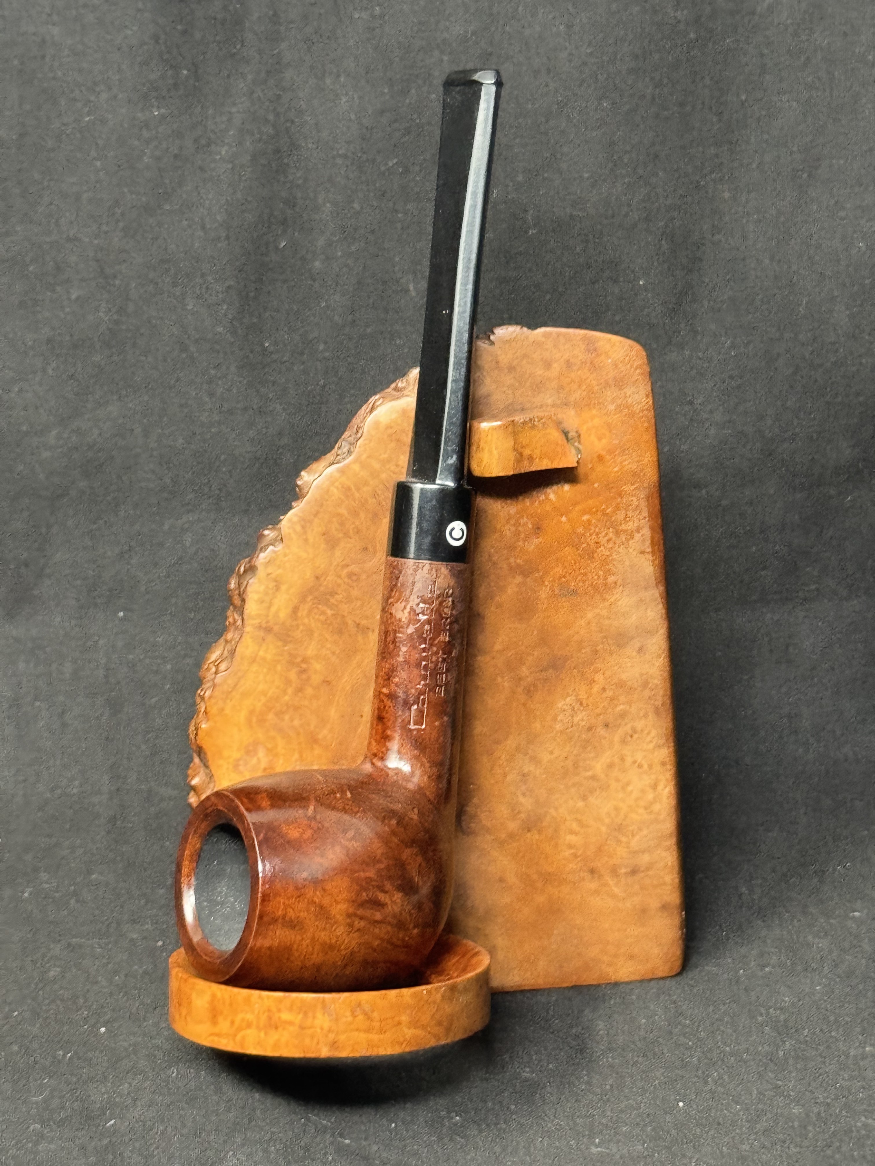 Cavarelle Best Briar 115 Smooth Straight Apple Acrylic Stem Italy Estate Pipe NOS