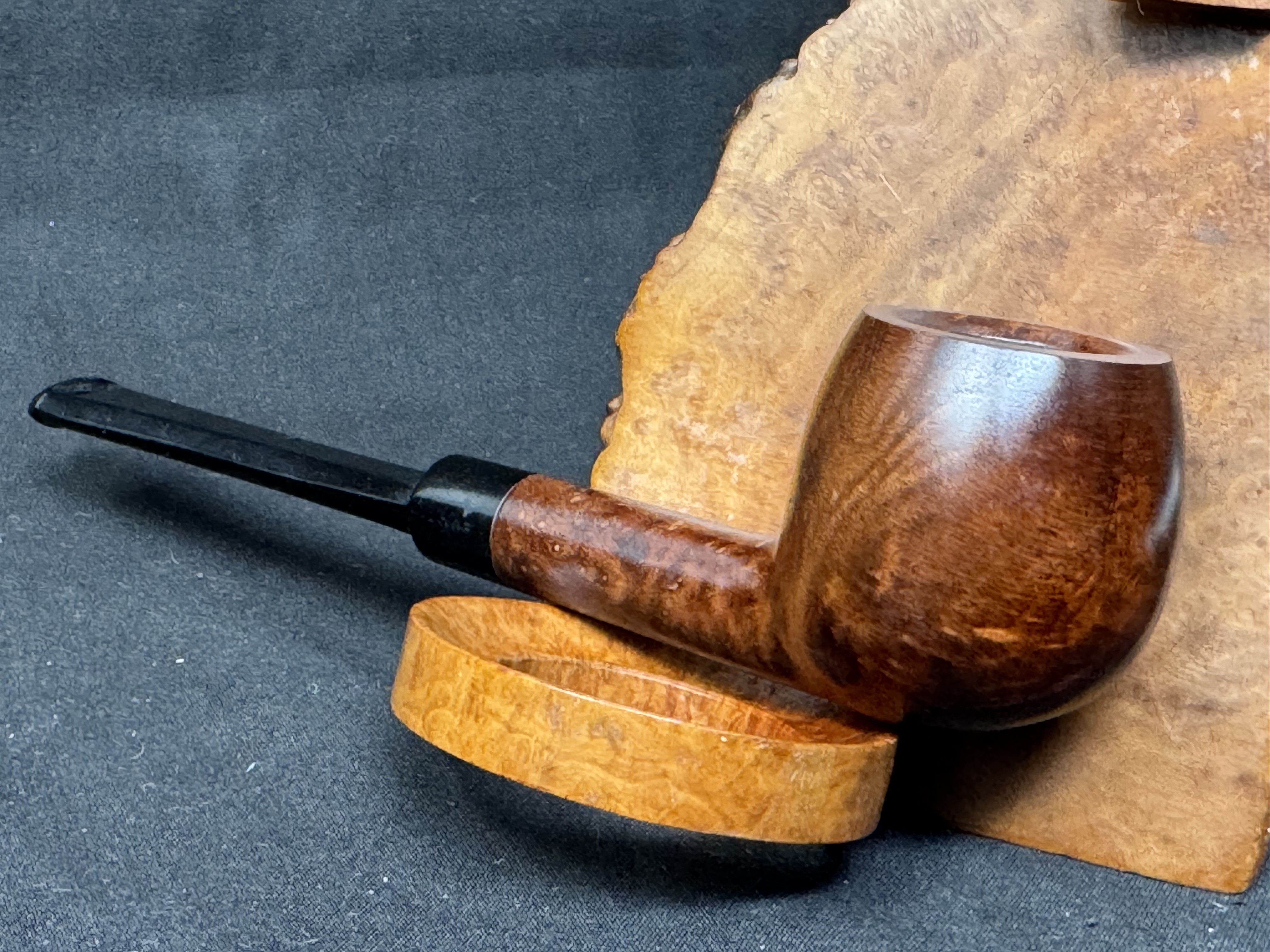 Cavarelle Best Briar 115 Smooth Straight Apple Acrylic Stem Italy Estate Pipe NOS 8