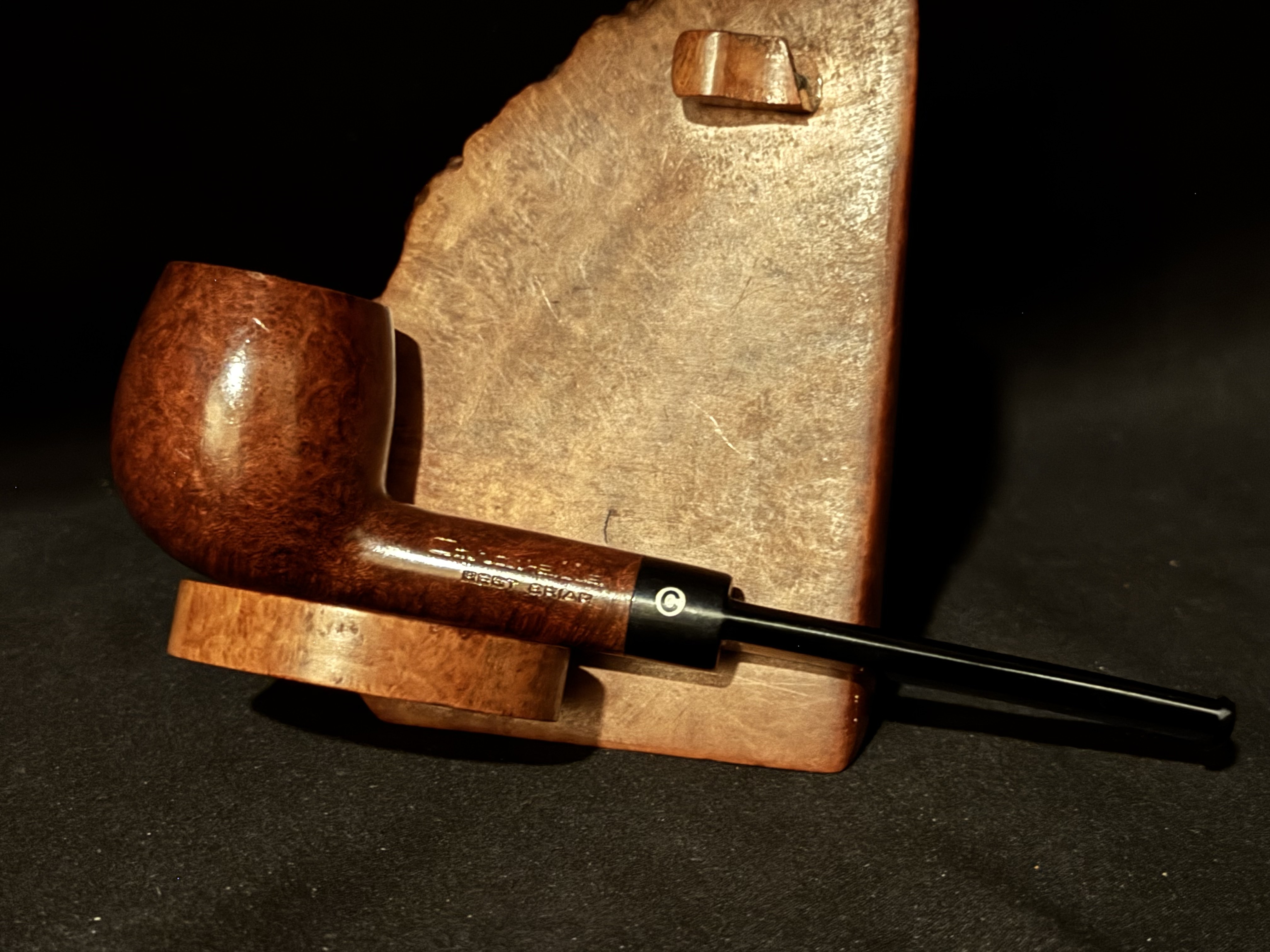 Cavarelle Best Briar 115 Smooth Apple Acrylic Stem Unsmoked Italy Estate Pipe 3
