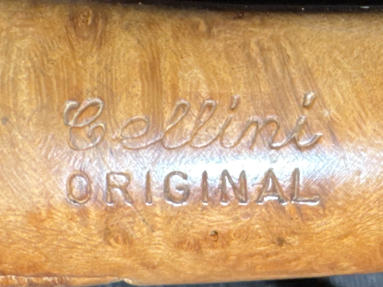 Cellini Original Smooth Bent Calabash Vulcanite Estate Pipe 2