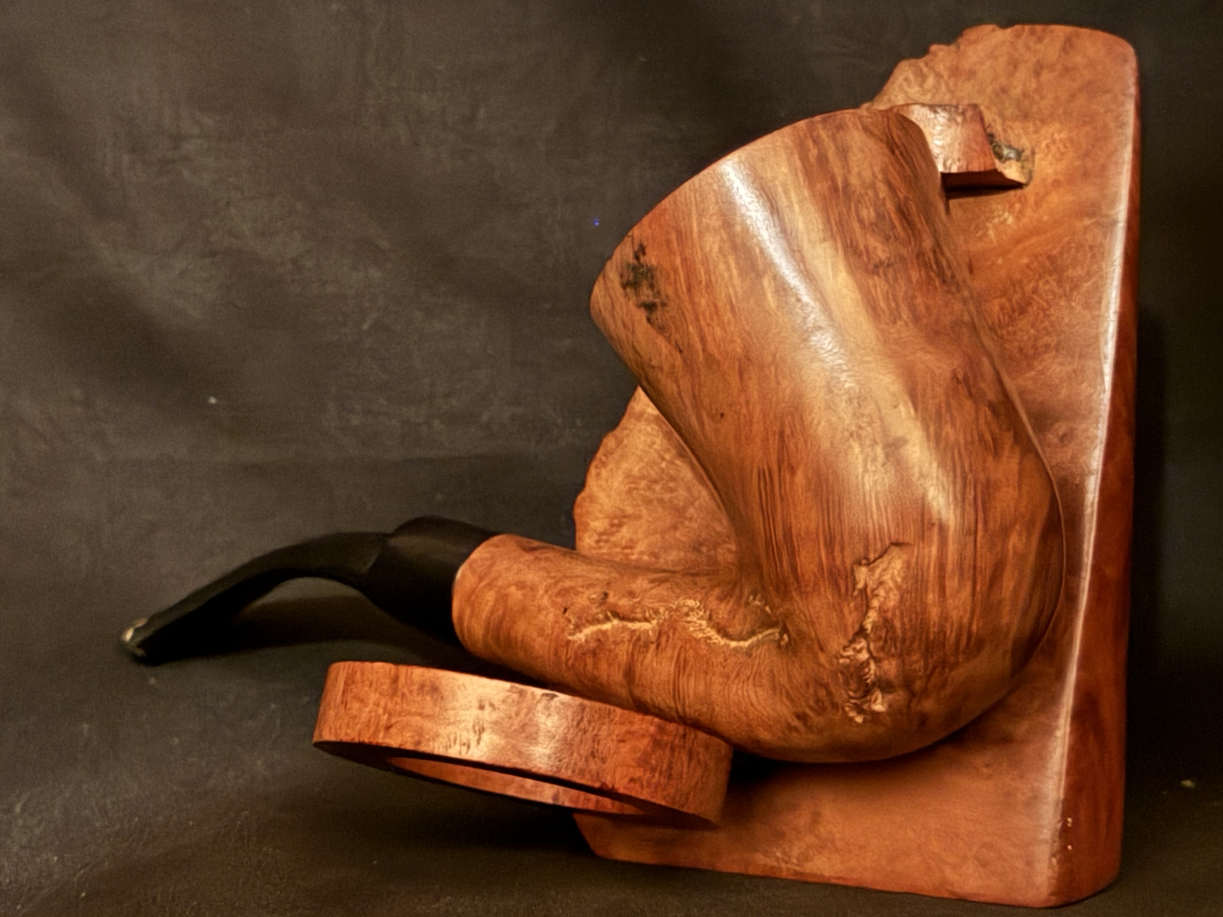 Cellini Original Smooth Bent Calabash Vulcanite Estate Pipe 5