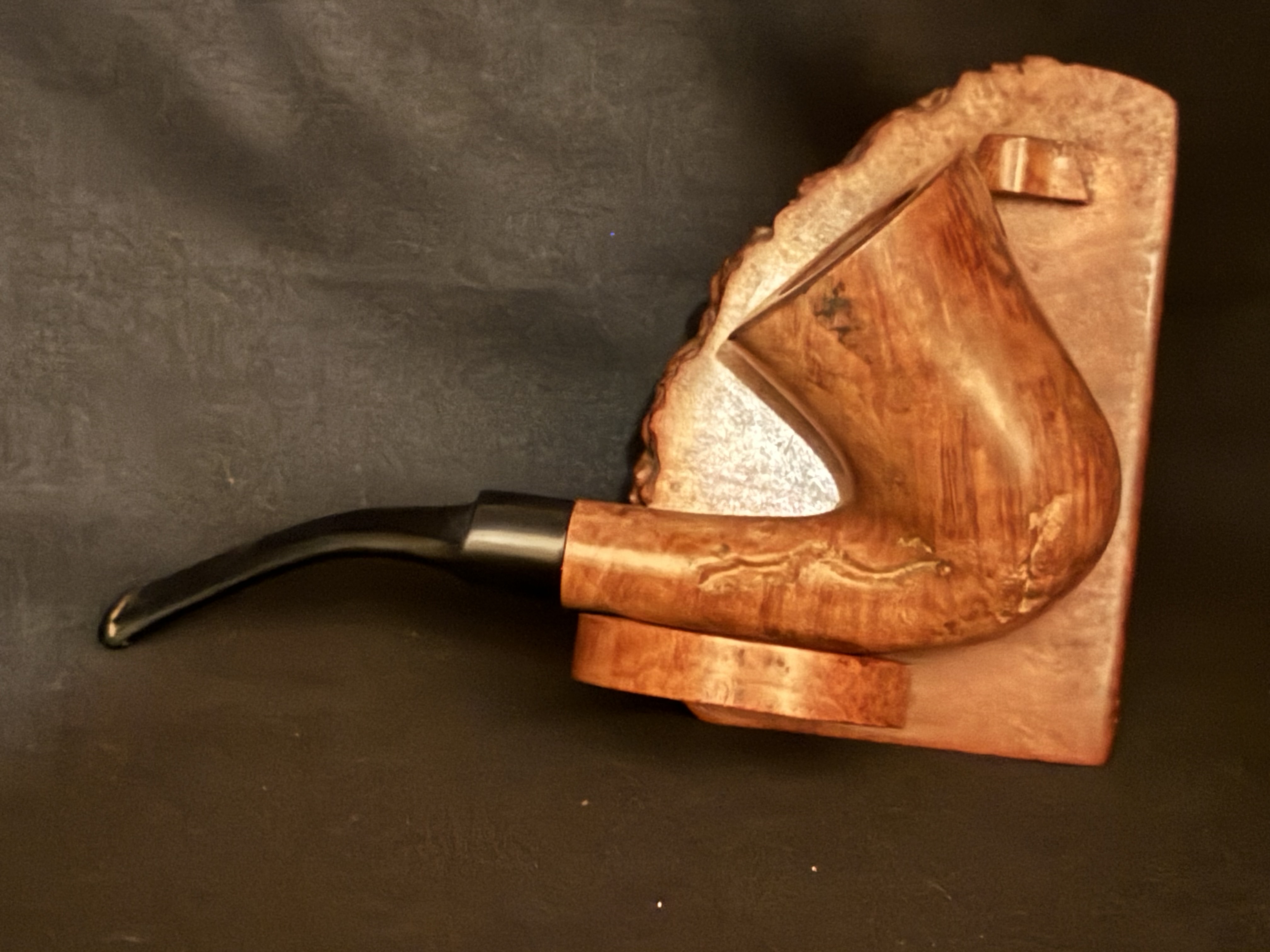 Cellini Original Smooth Bent Calabash Vulcanite Estate Pipe 7
