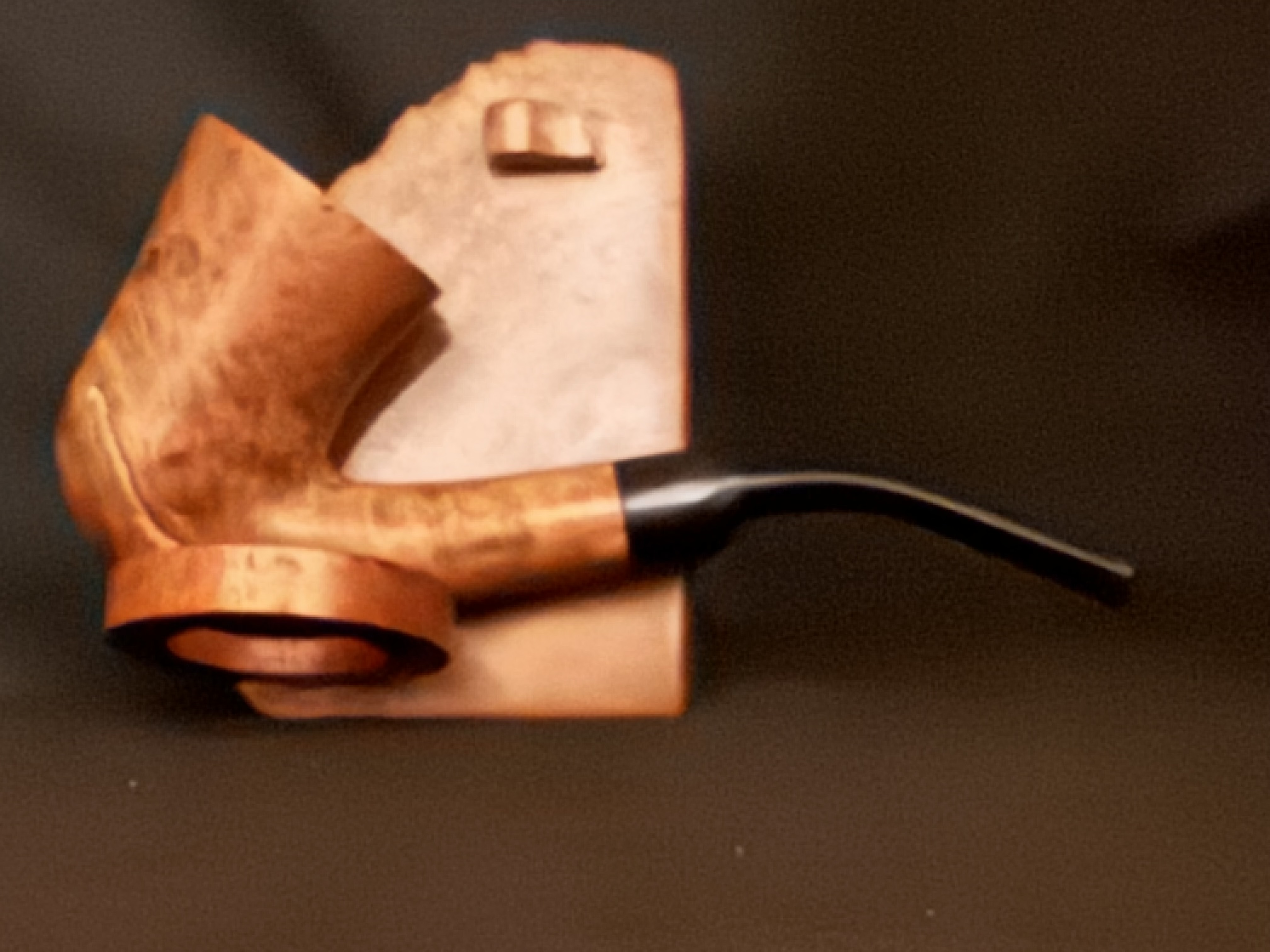 Cellini Original Smooth Bent Calabash Vulcanite Estate Pipe 8
