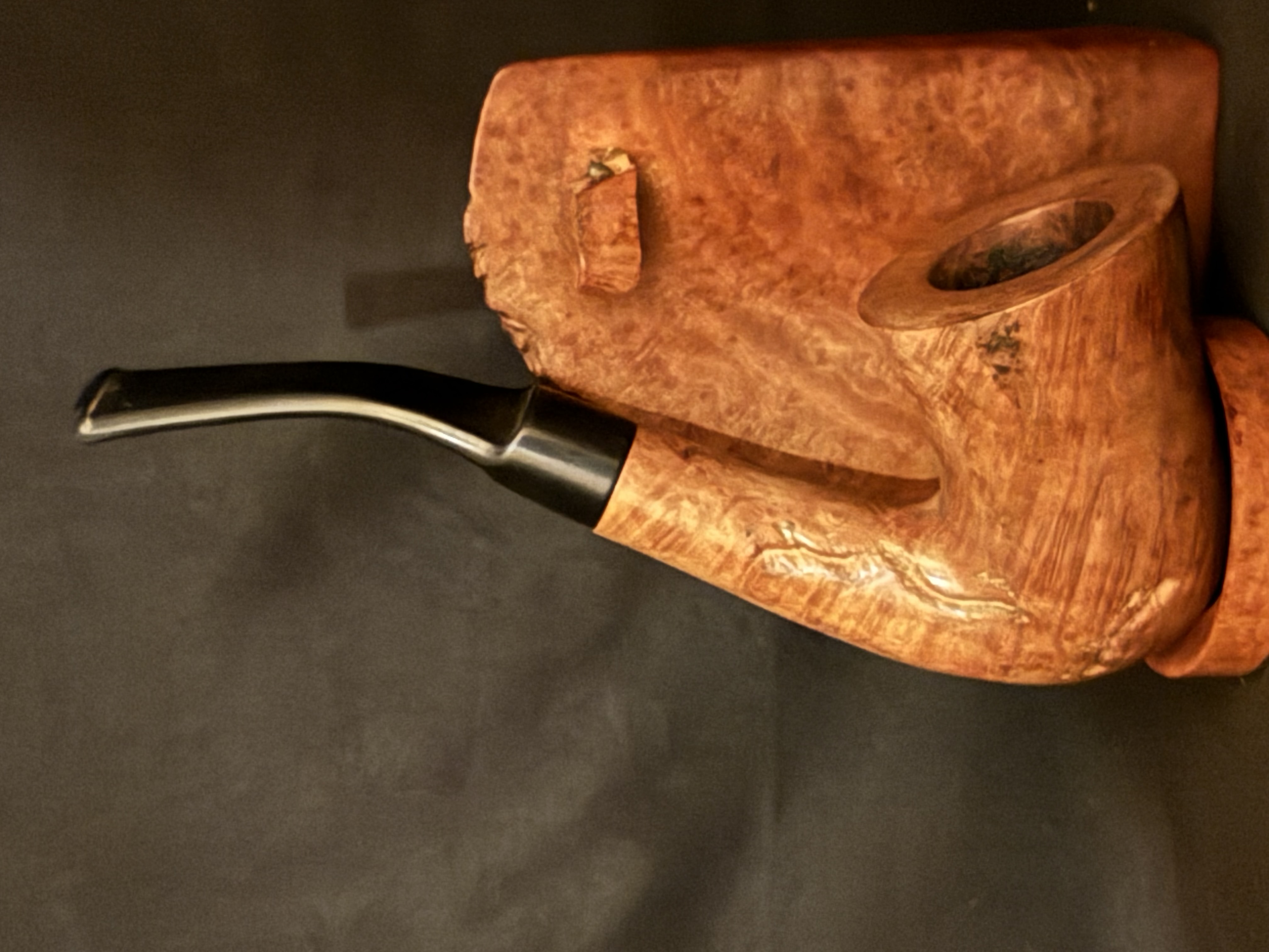 Cellini Original Smooth Bent Calabash Vulcanite Estate Pipe 9
