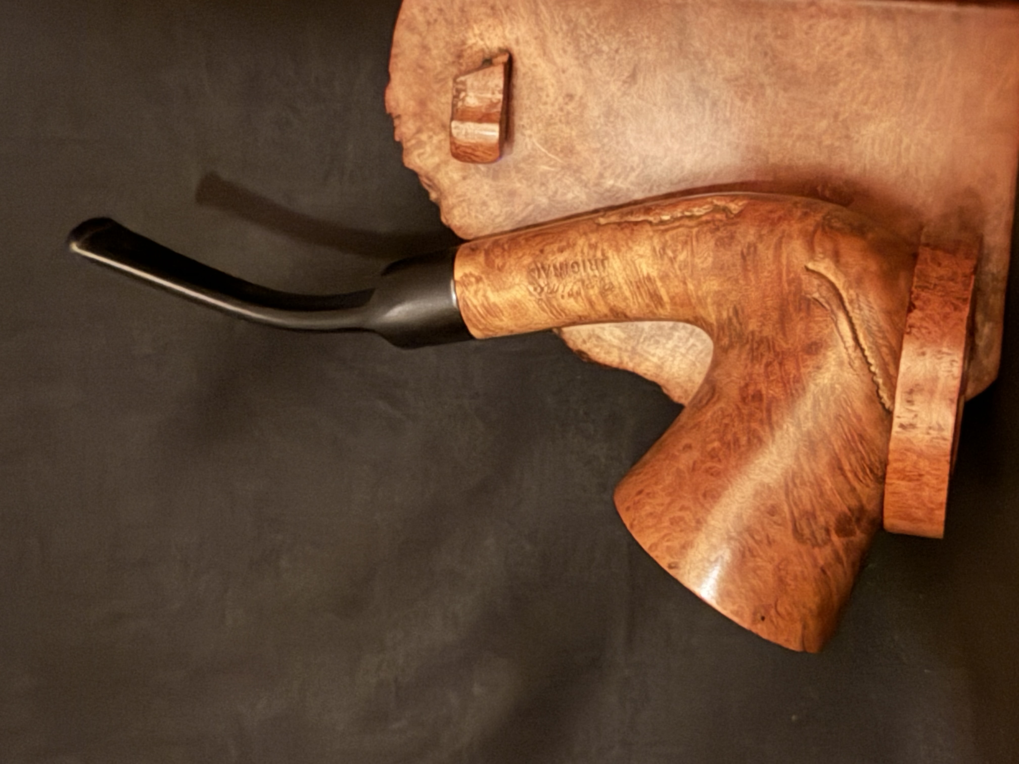 Cellini Original Smooth Bent Calabash Vulcanite Estate Pipe 10