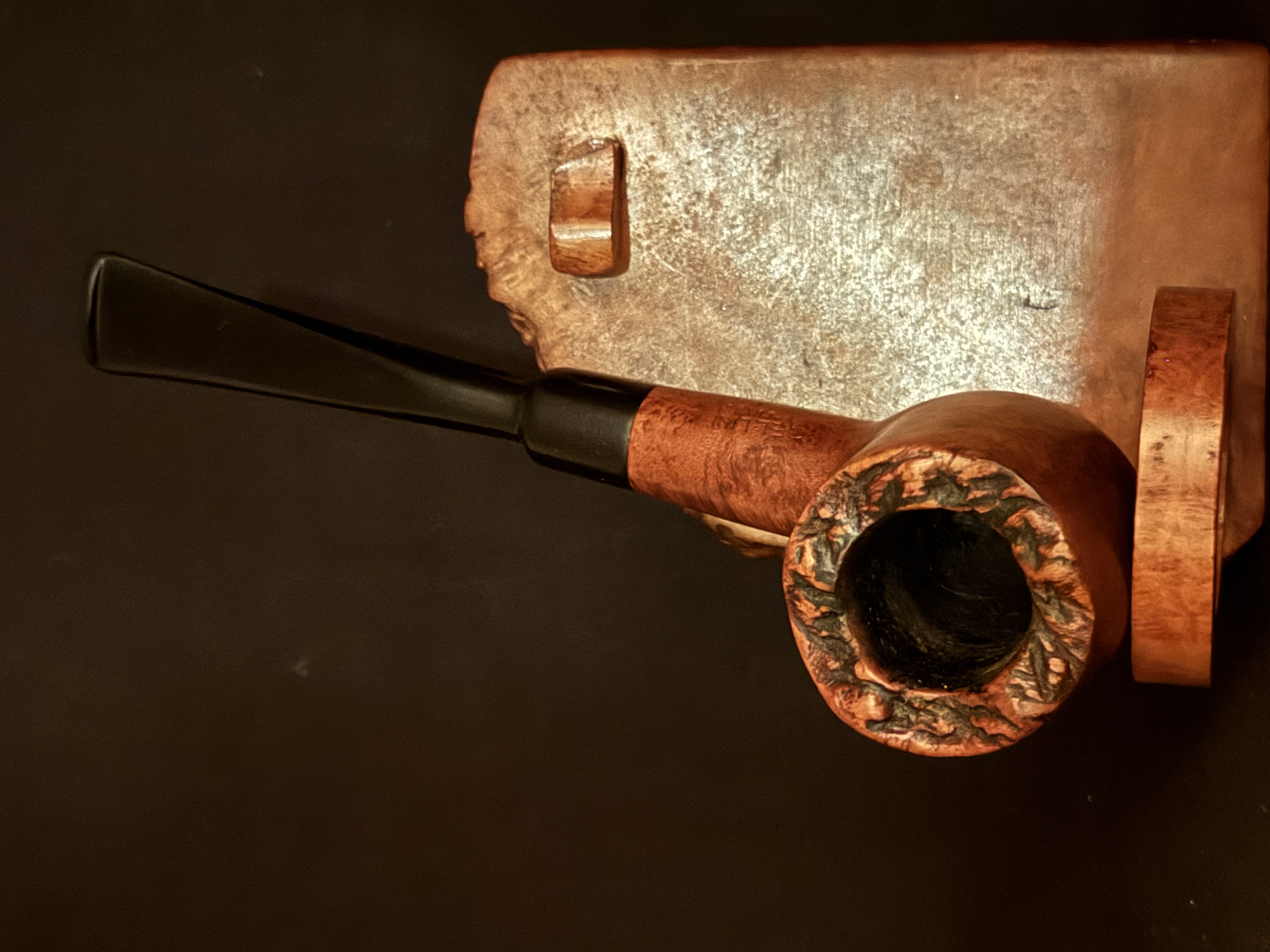 Cillini Luxus Kentucky 470 Straight Pot Vulcanite Smooth Estate Pipe 2