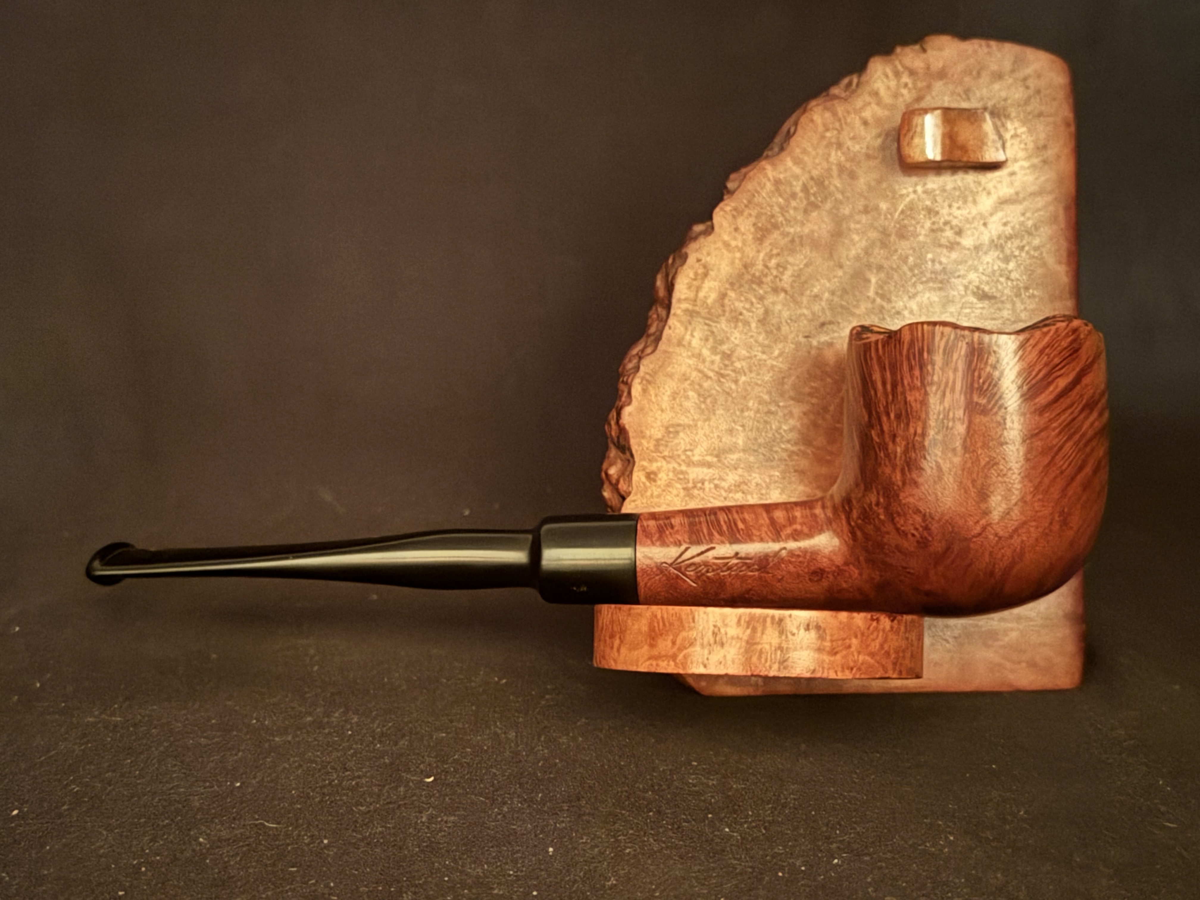 Cillini Luxus Kentucky 470 Straight Pot Vulcanite Smooth Estate Pipe 4