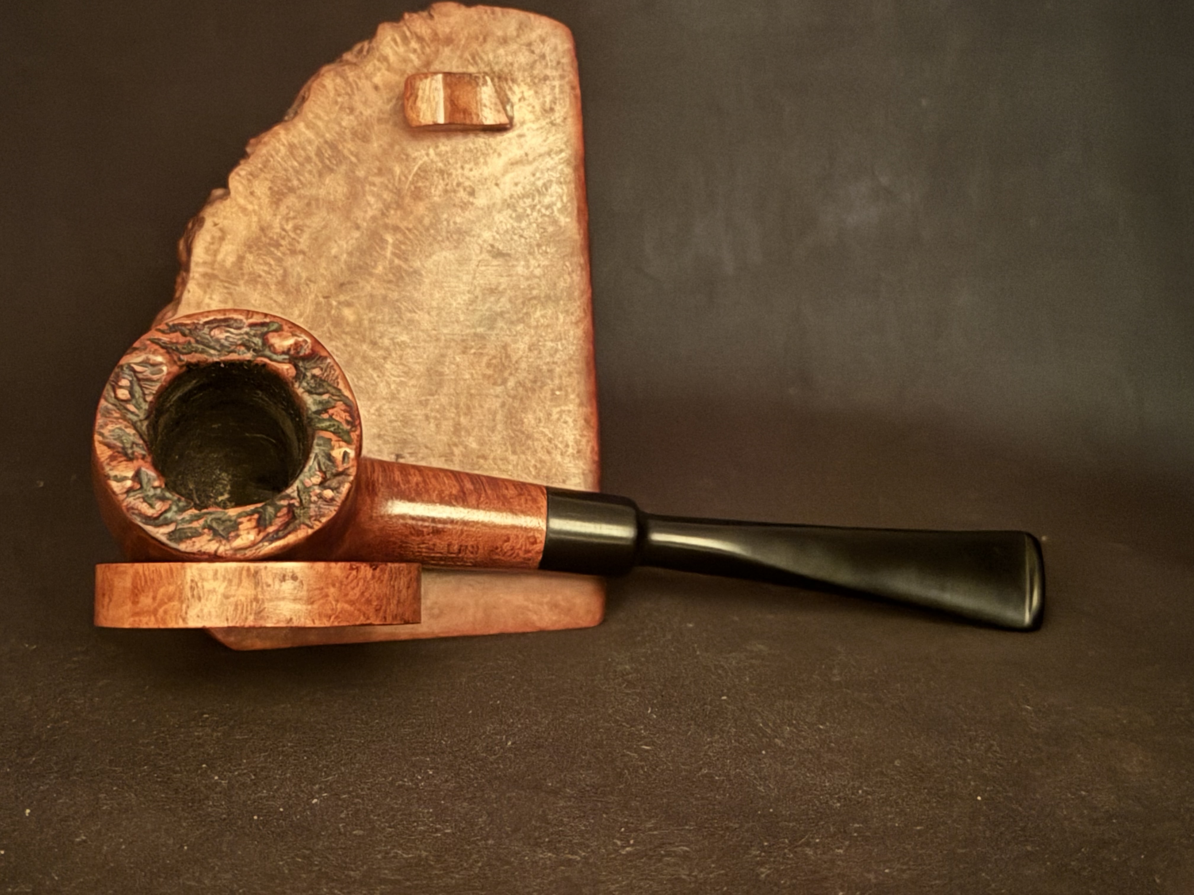 Cillini Luxus Kentucky 470 Straight Pot Vulcanite Smooth Estate Pipe 5