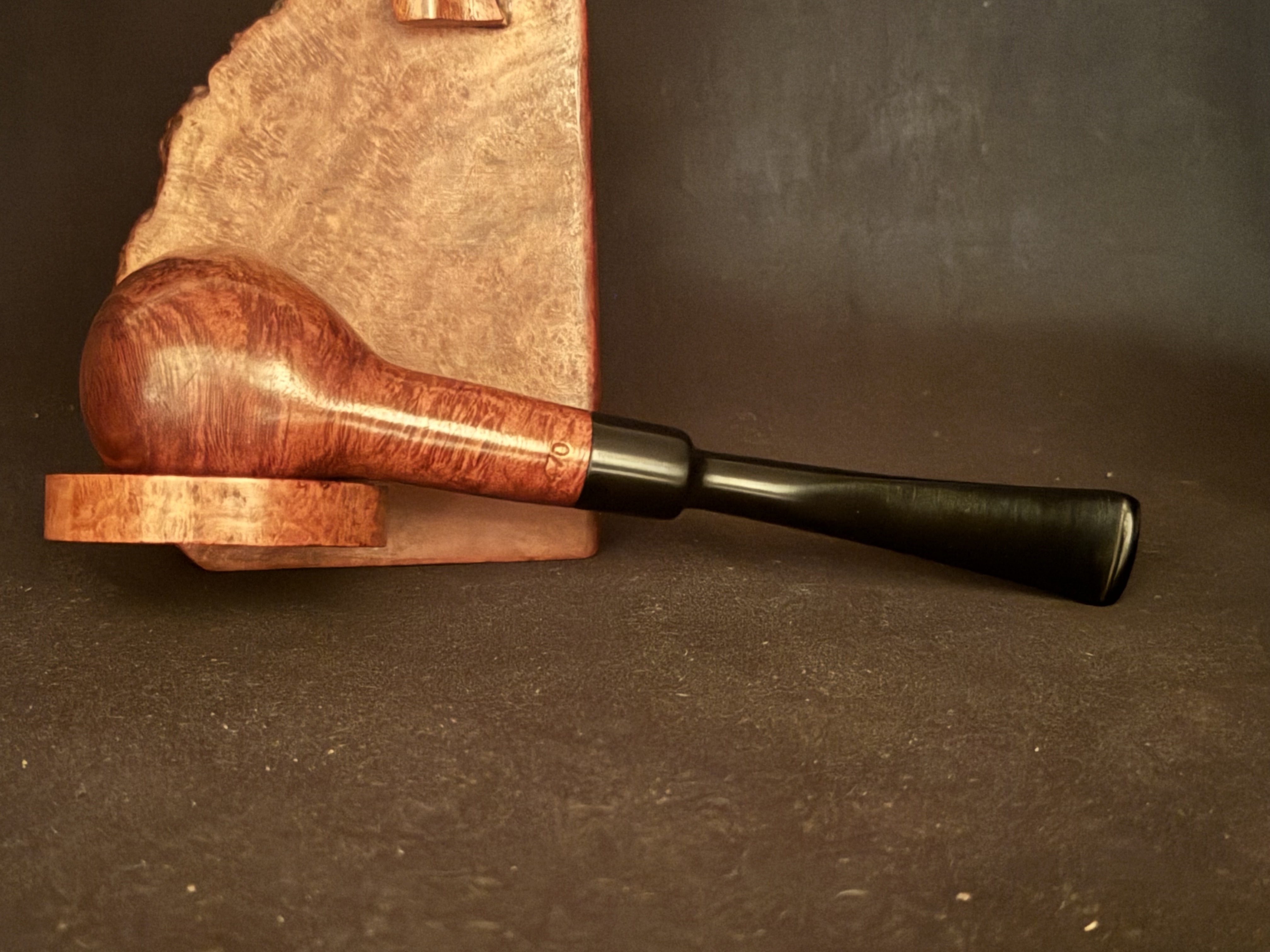 Cillini Luxus Kentucky 470 Straight Pot Vulcanite Smooth Estate Pipe 6