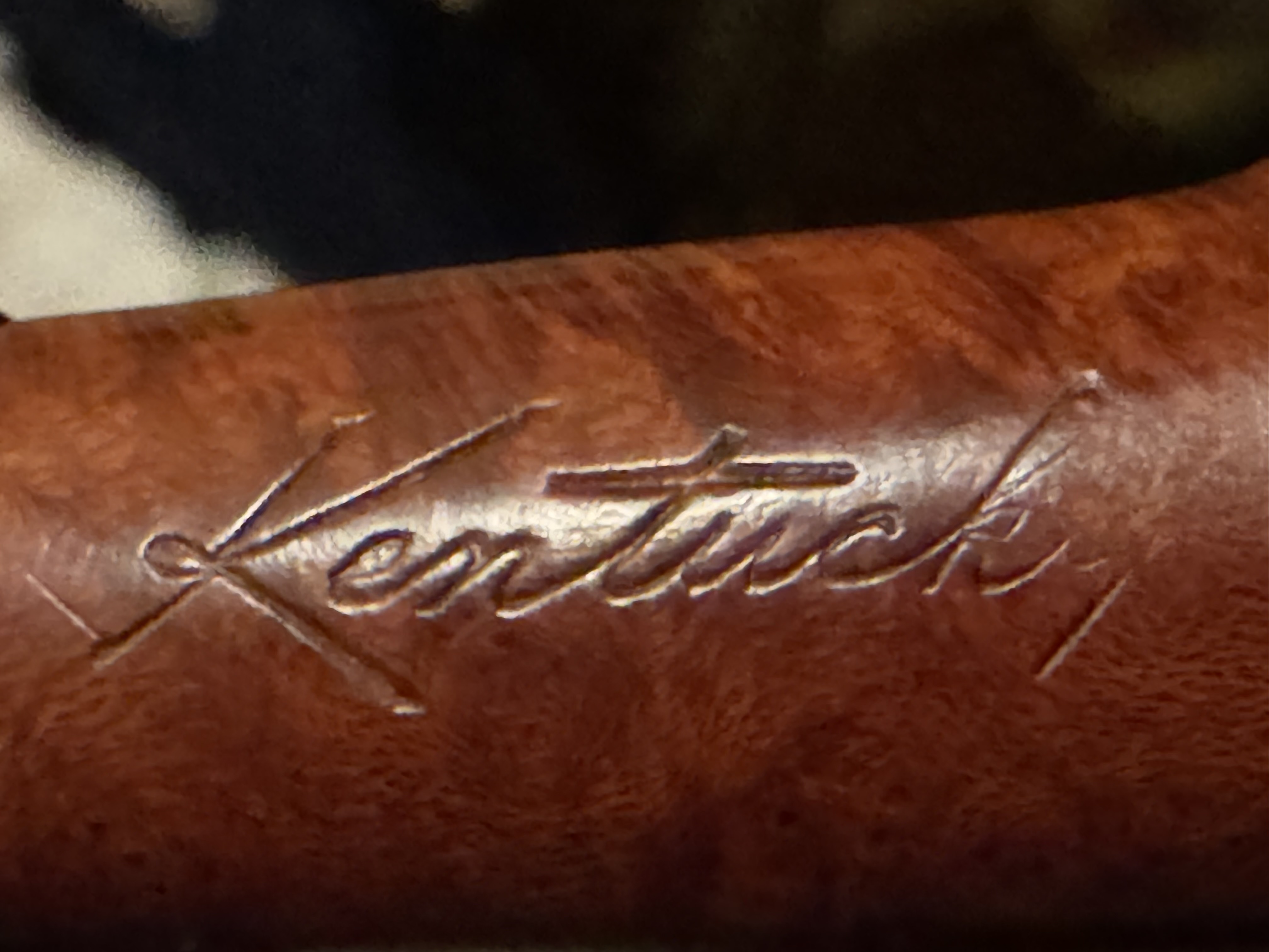 Cillini Luxus Kentucky 470 Straight Pot Vulcanite Smooth Estate Pipe 12