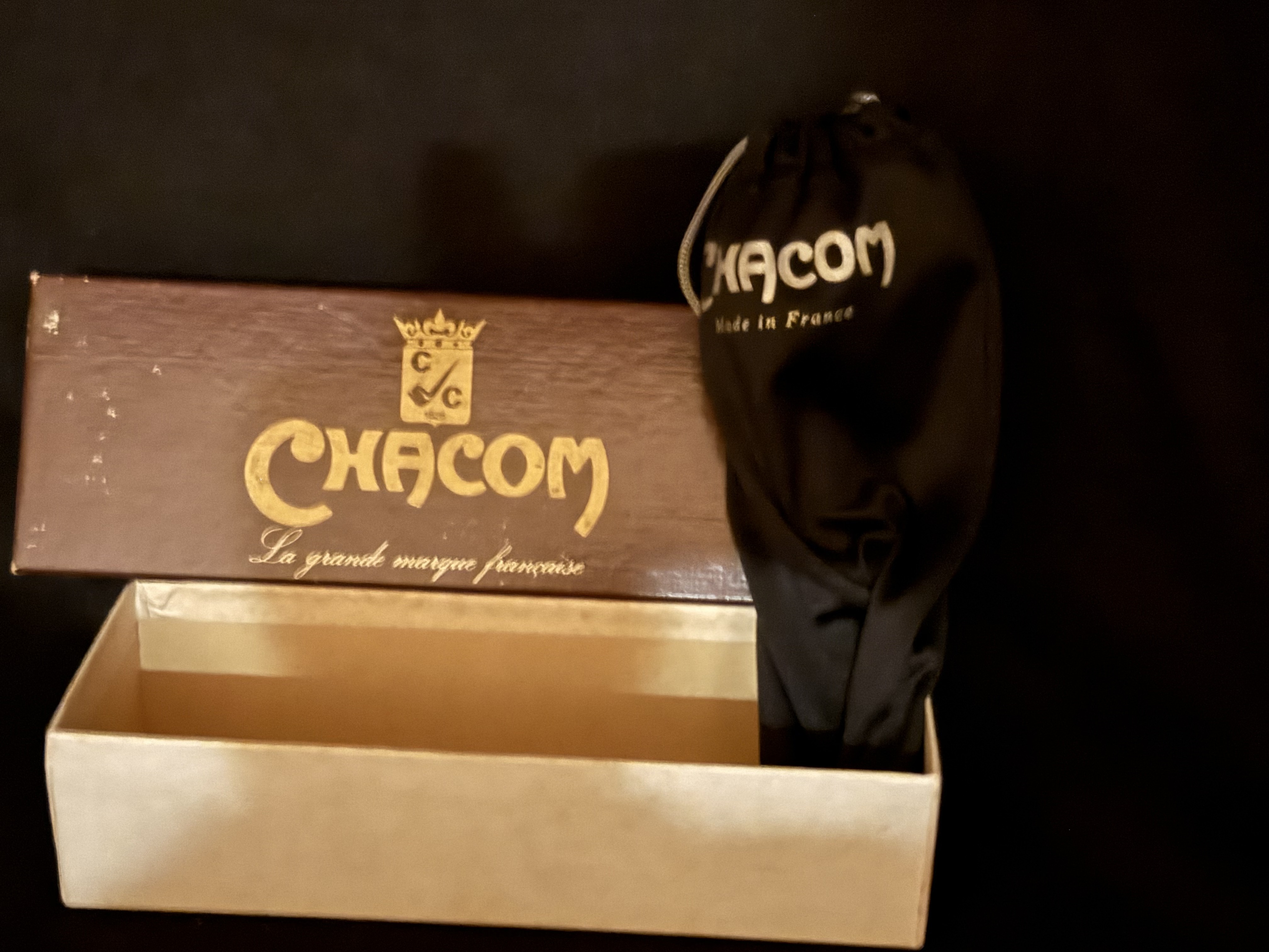Chacom Custom 913 Billiard Pipe, Silver Rim Cap, Fishtail Bit, Box and Sleeve 14