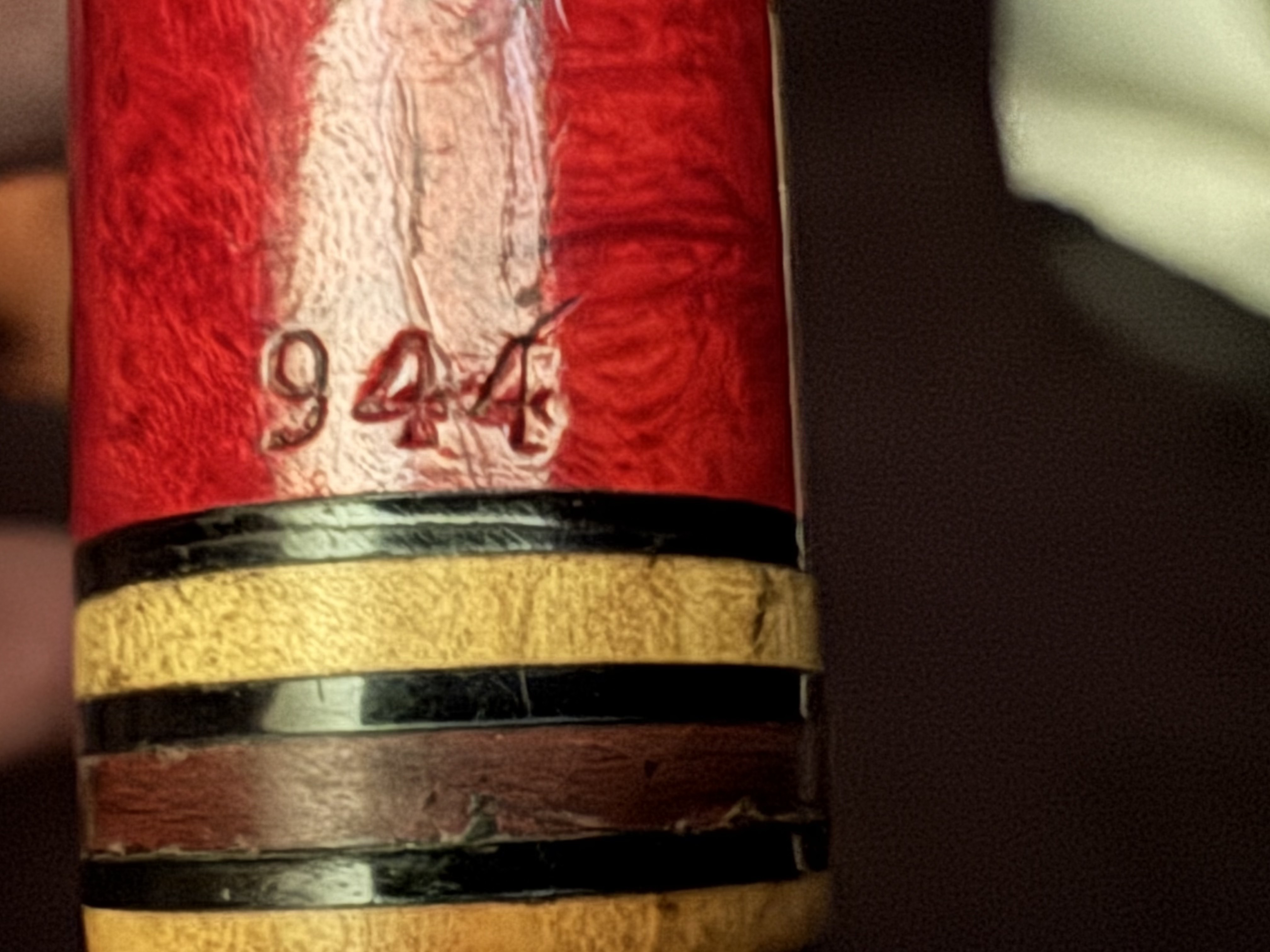 Chacom Epsom 944 Reddish Smooth Straight Billiard Estate Pipe - Acrylic Army Mount, 9mm Filter 14