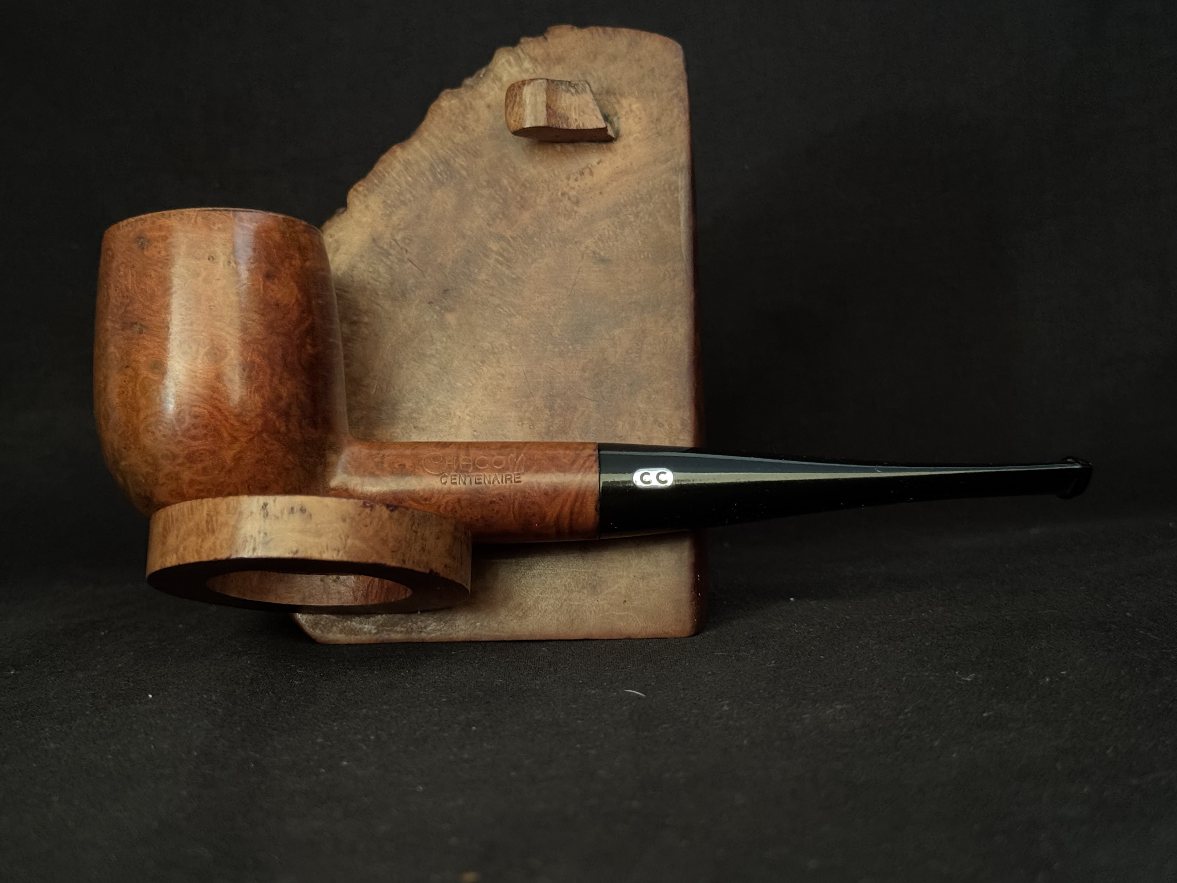 Chacom Centenaire 186 Smooth Straight Billiard Pipe - No Filter 4