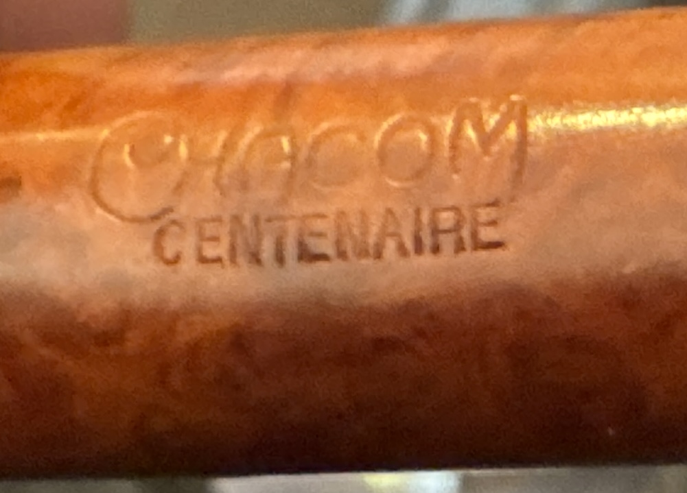 Chacom Centenaire 186 Smooth Straight Billiard Pipe - No Filter 10