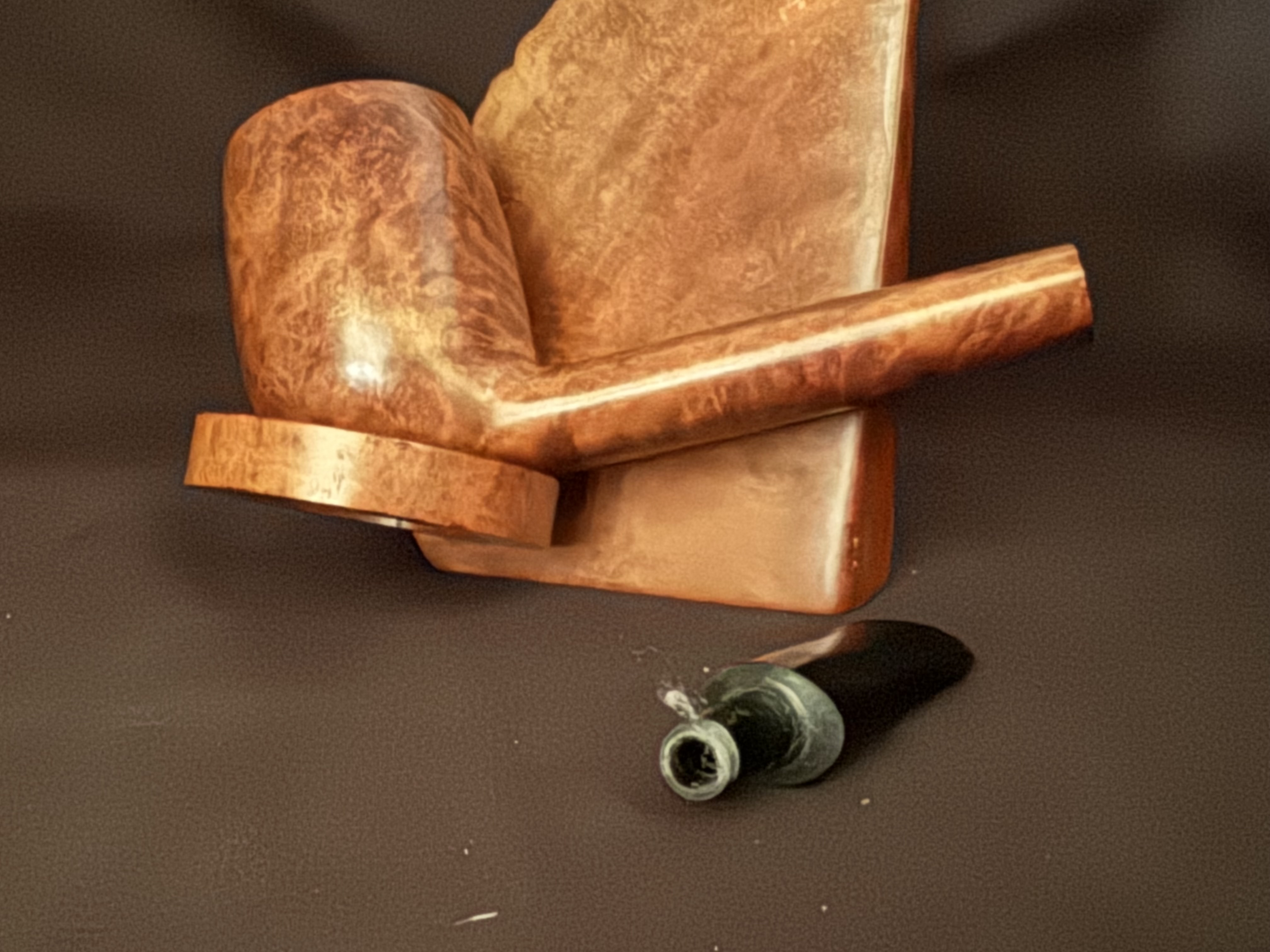 Chap Selection A 13 Straight Canadian Smooth Vulcanite Estate Pipe 9