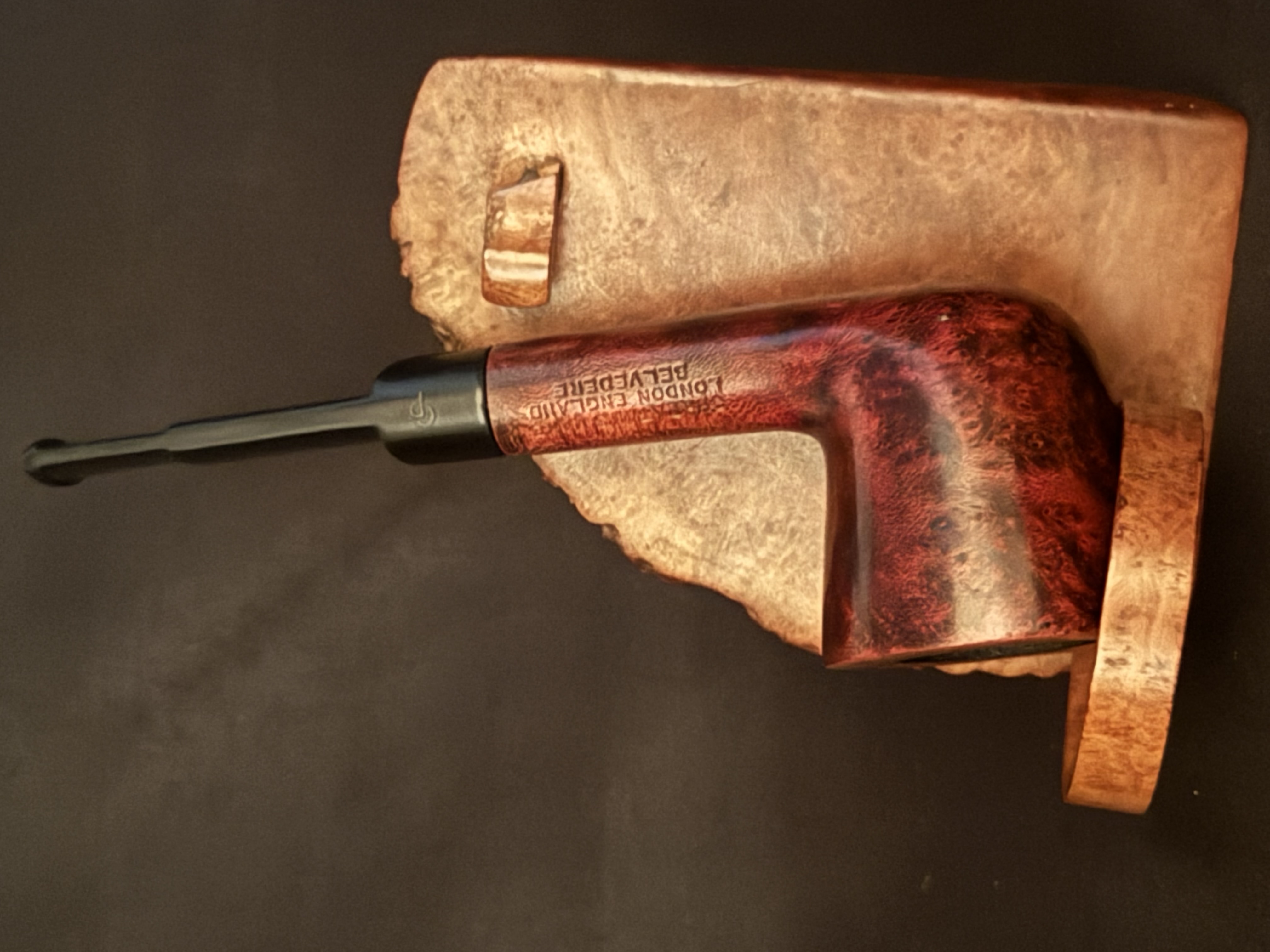 Charatan's Make London England Belvedere 333DC Smooth Straight Dublin Vulcanite Estate Pipe