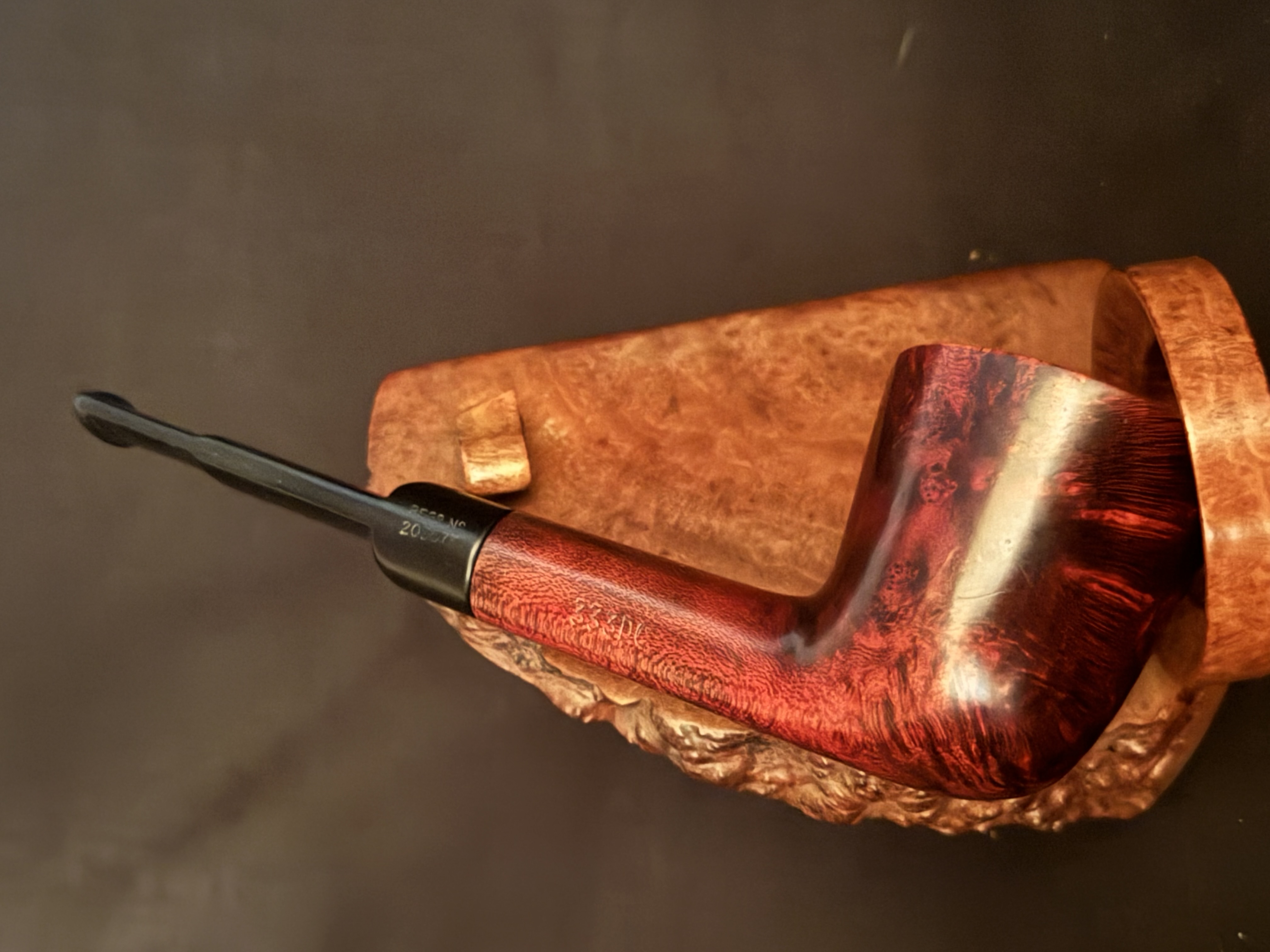 Charatan's Make London England Belvedere 333DC Smooth Straight Dublin Vulcanite Estate Pipe 3
