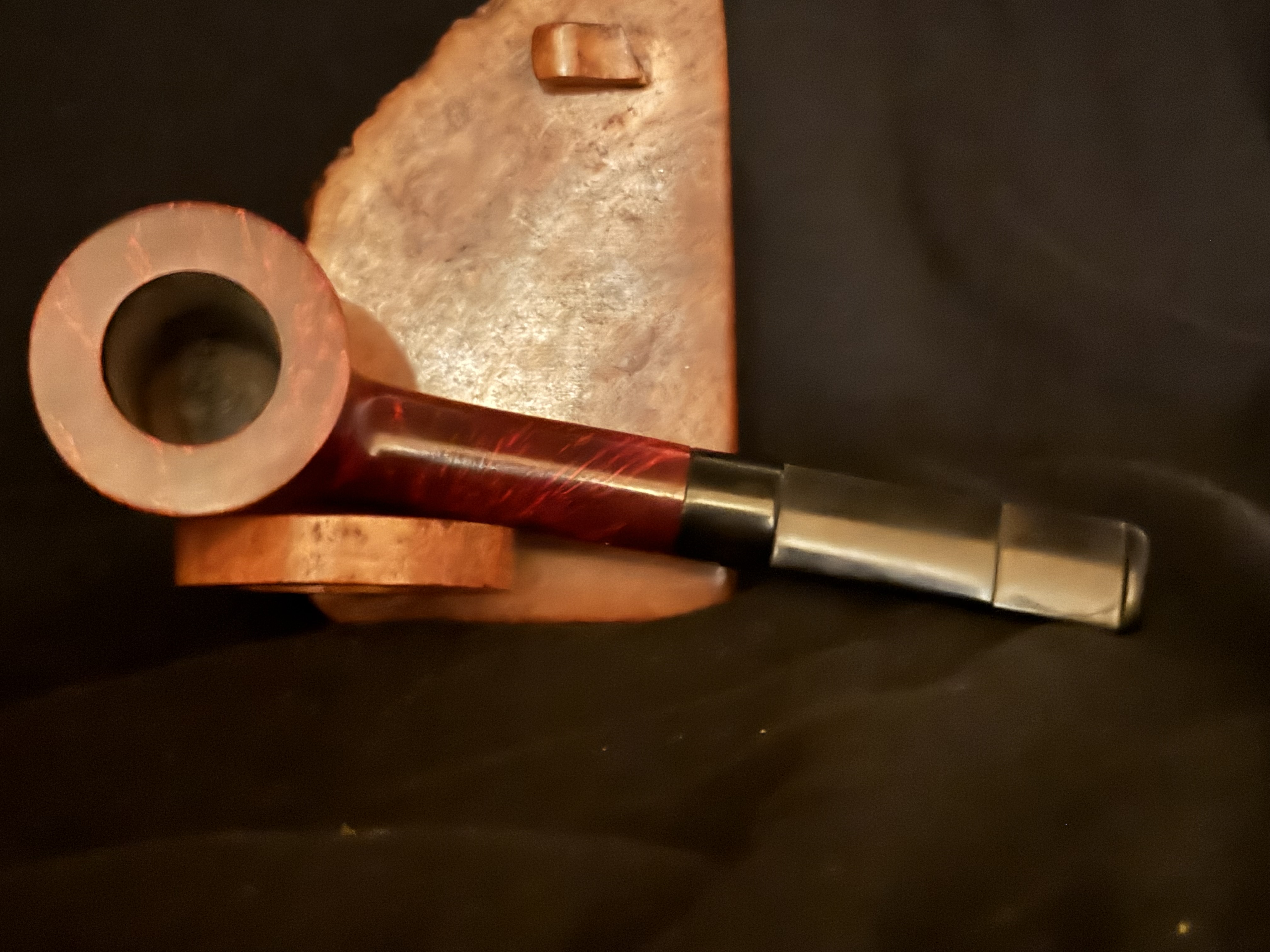 Charatan's Make London Belvedere 481DC/ Straight Volcano Poker Vulcanite Stem 5
