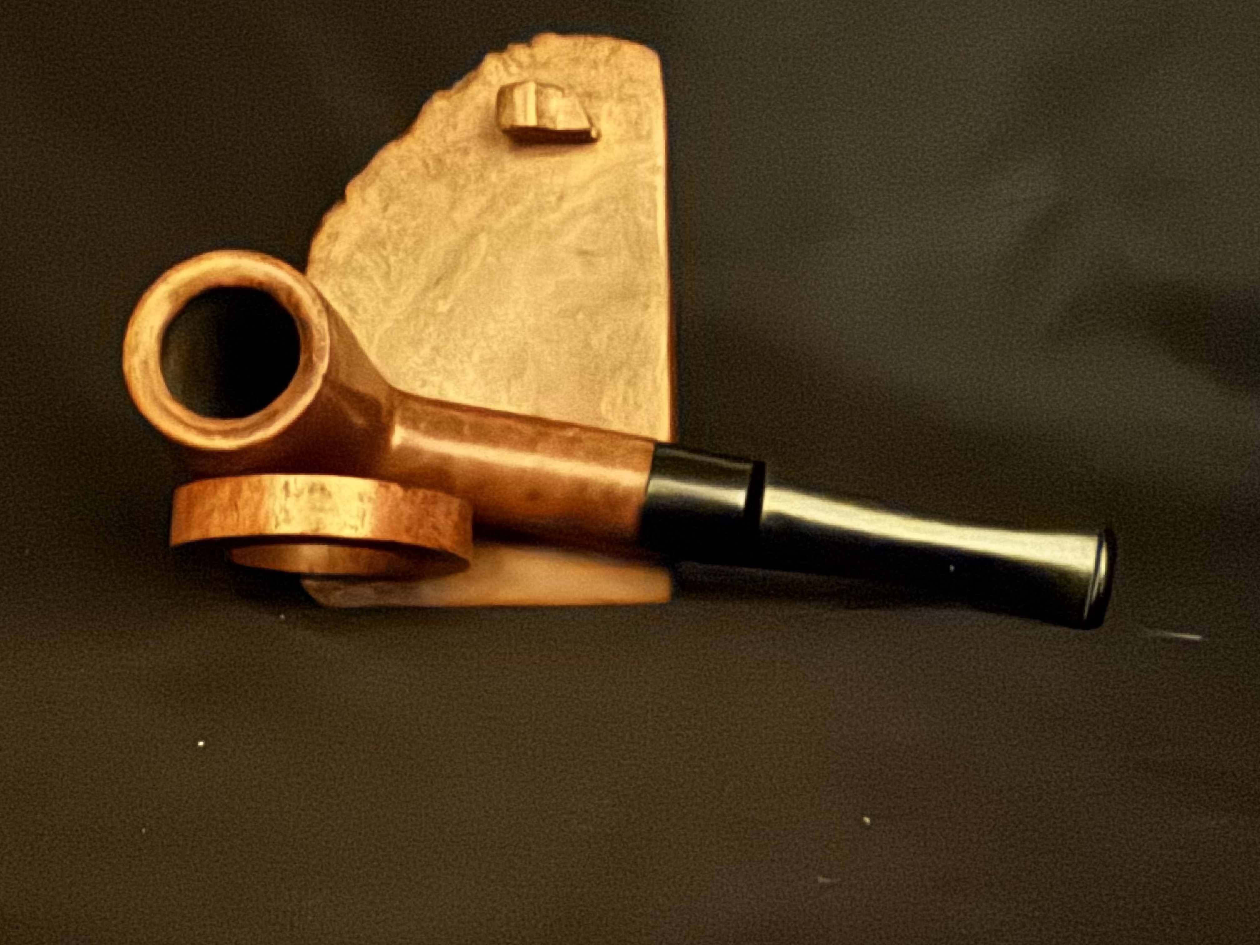Chateau Filter 'S' 071 Straight Billiard Vulcanite Vulcanite Estate Pipe 5