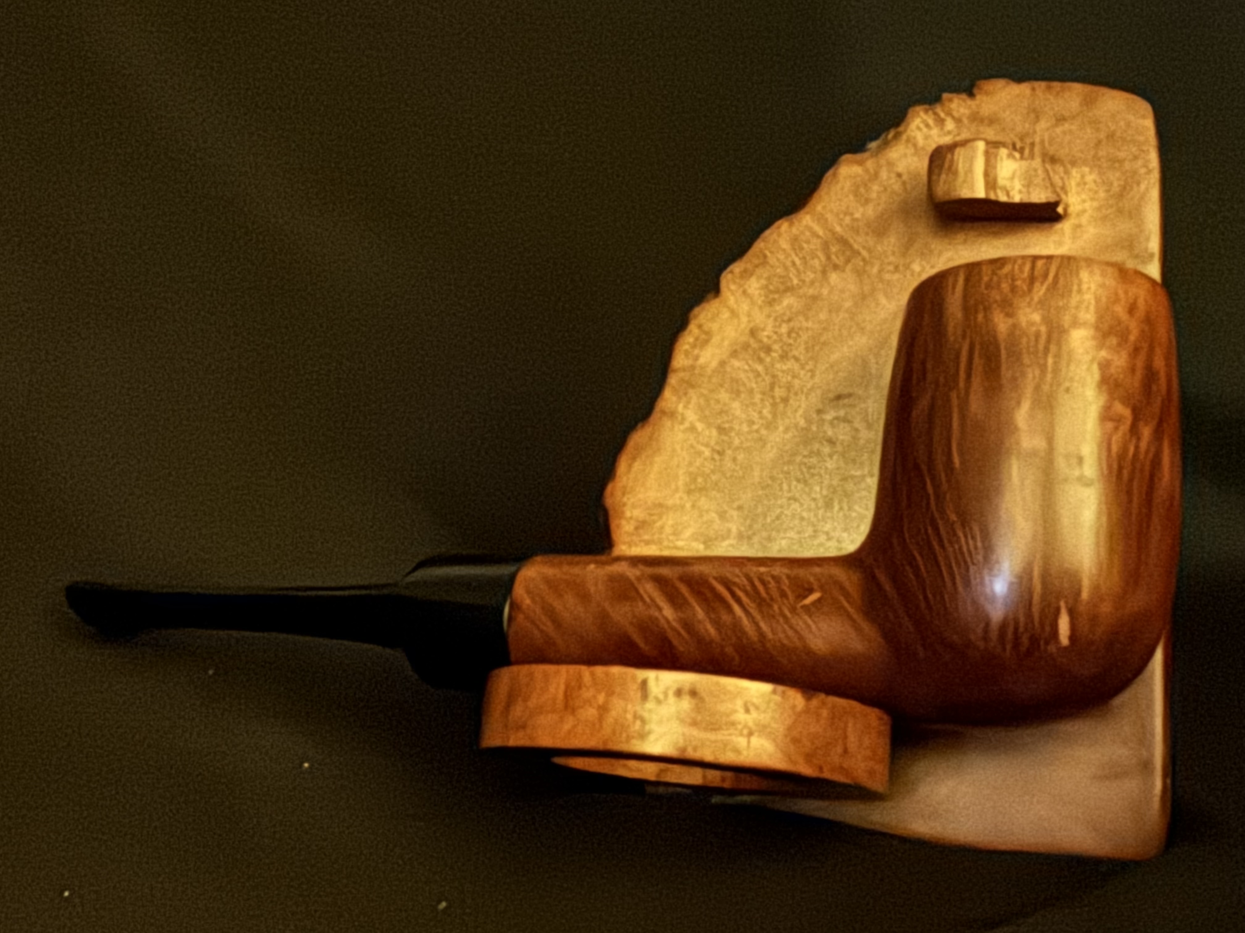 Chateau Filter 'S' 071 Straight Billiard Vulcanite Vulcanite Estate Pipe 7