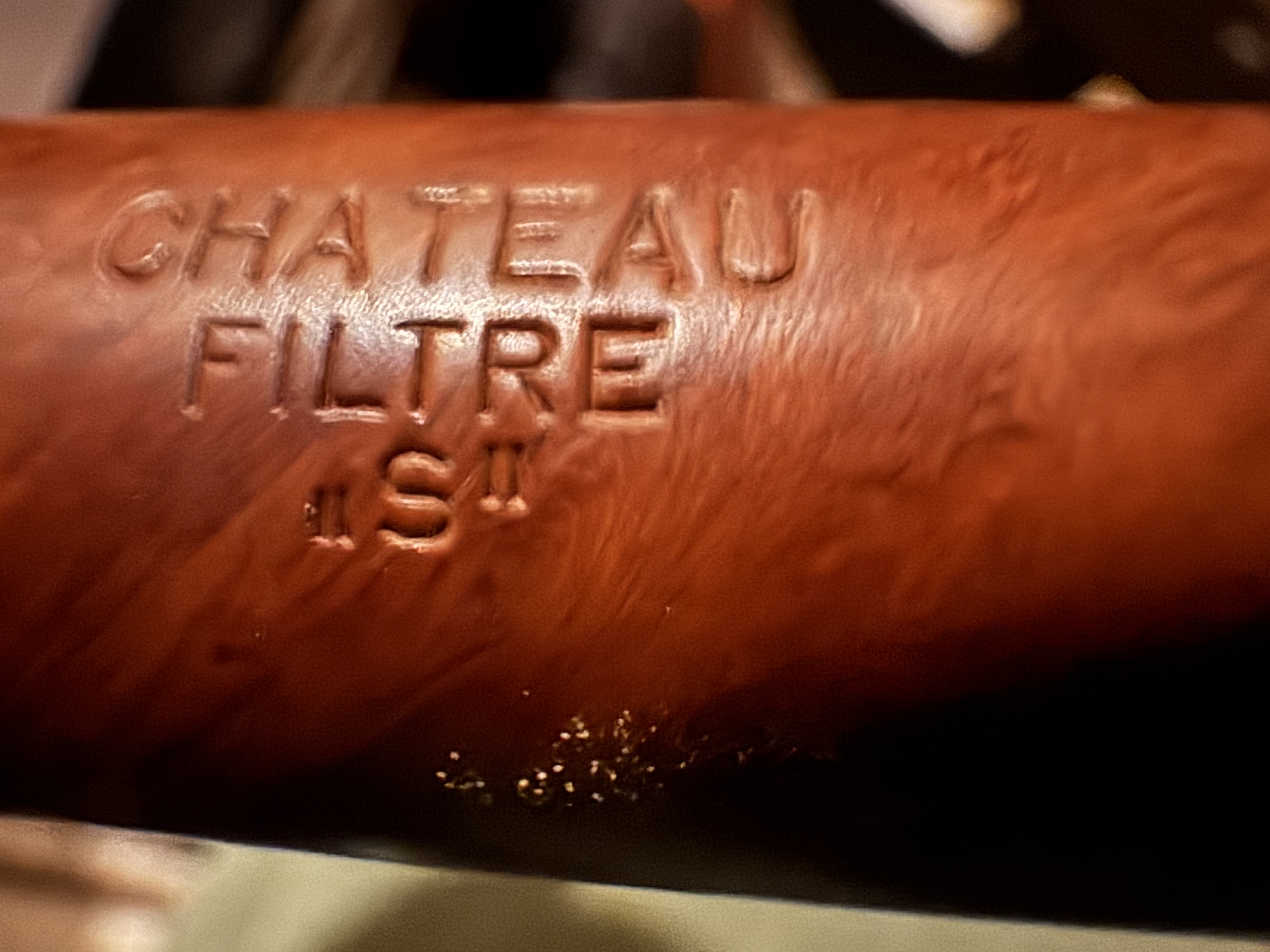 Chateau Filter 'S' 071 Straight Billiard Vulcanite Vulcanite Estate Pipe 10