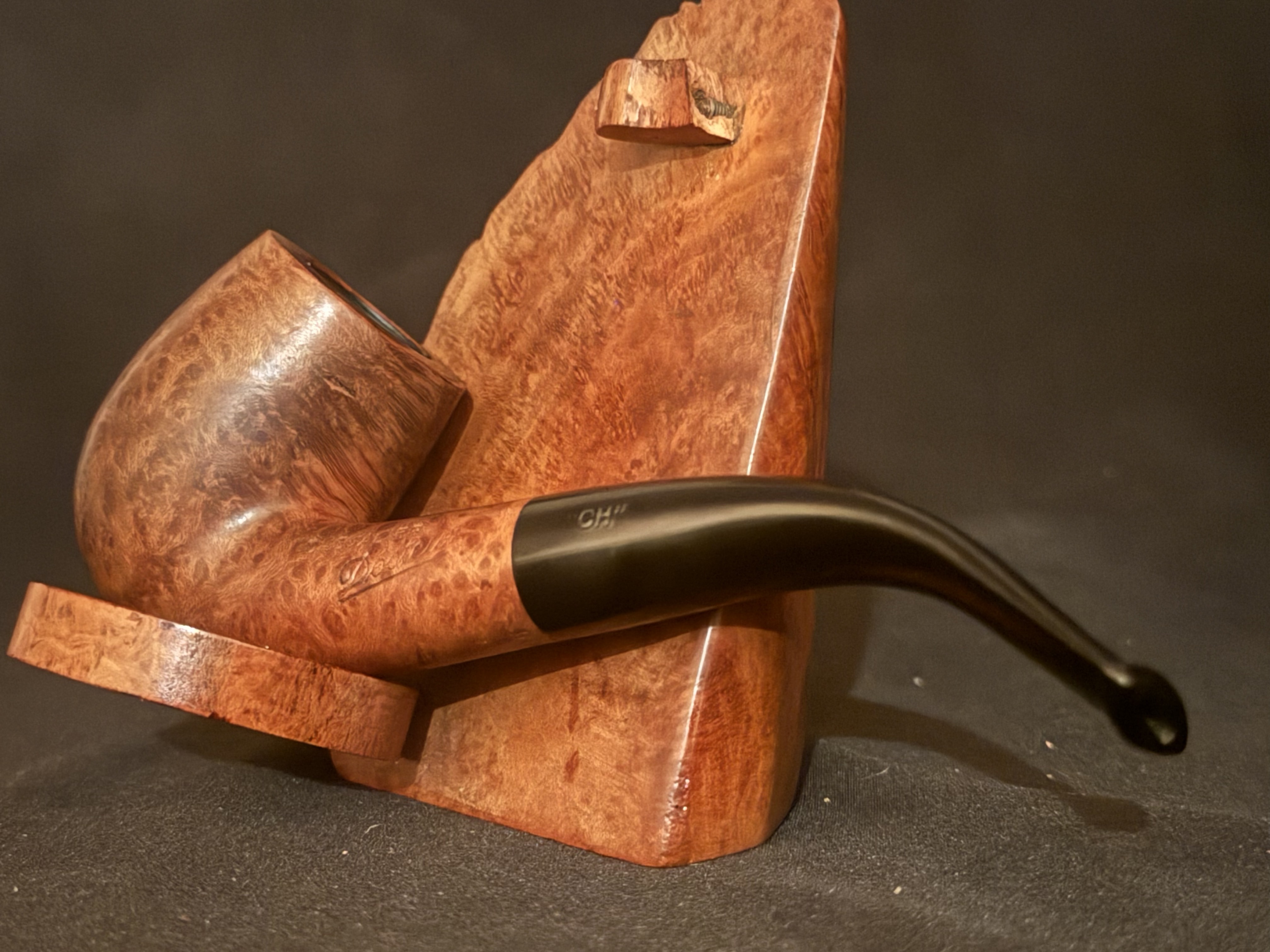 Chevalier Docteur 905 Smooth Bent Billiard Pipe, Algerian Briar, Made in France 7