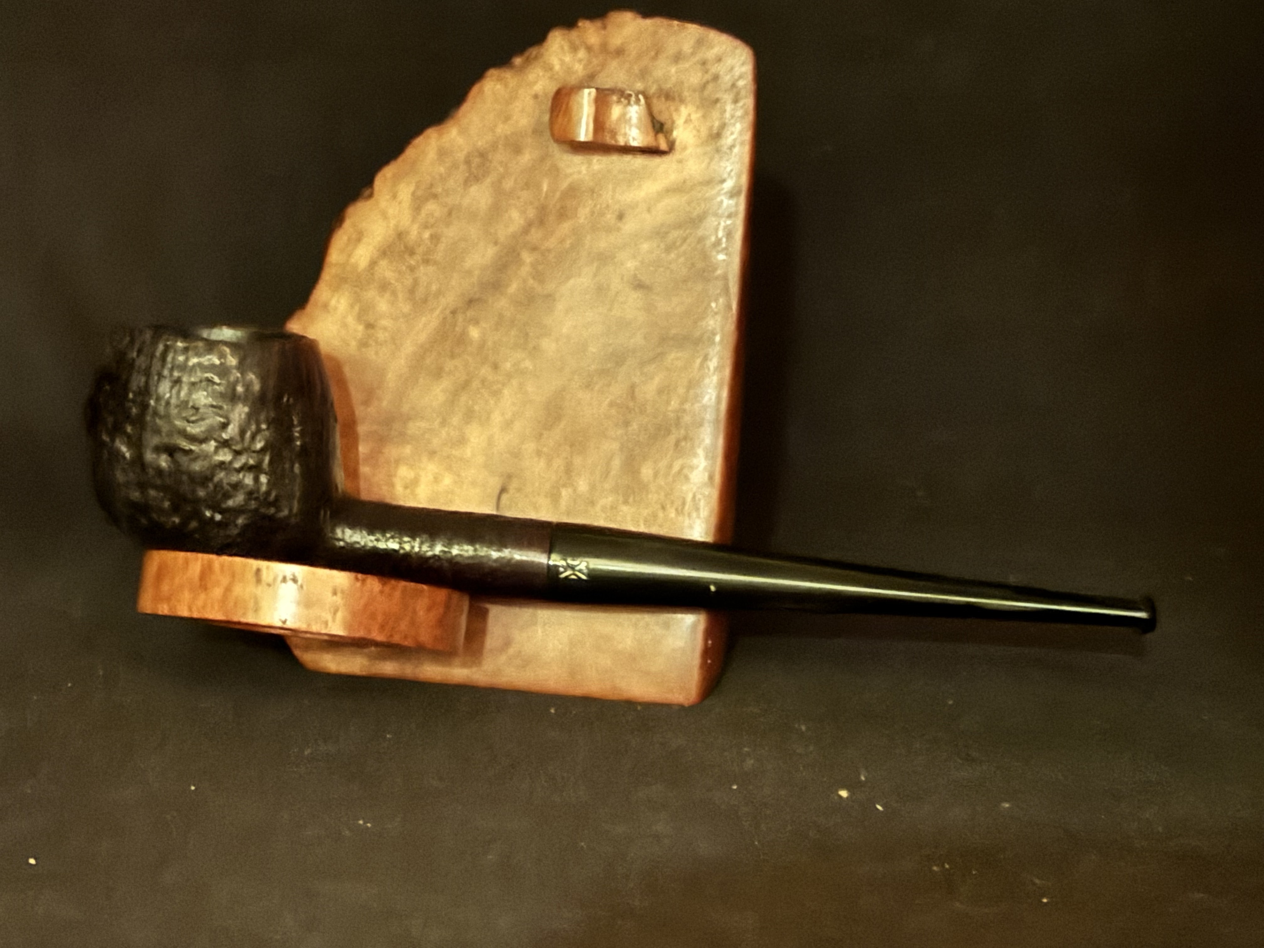 Prince of Was London Made Real Sandblast PR-815 - Straight Prince Apple Pot Estate Pipe 2