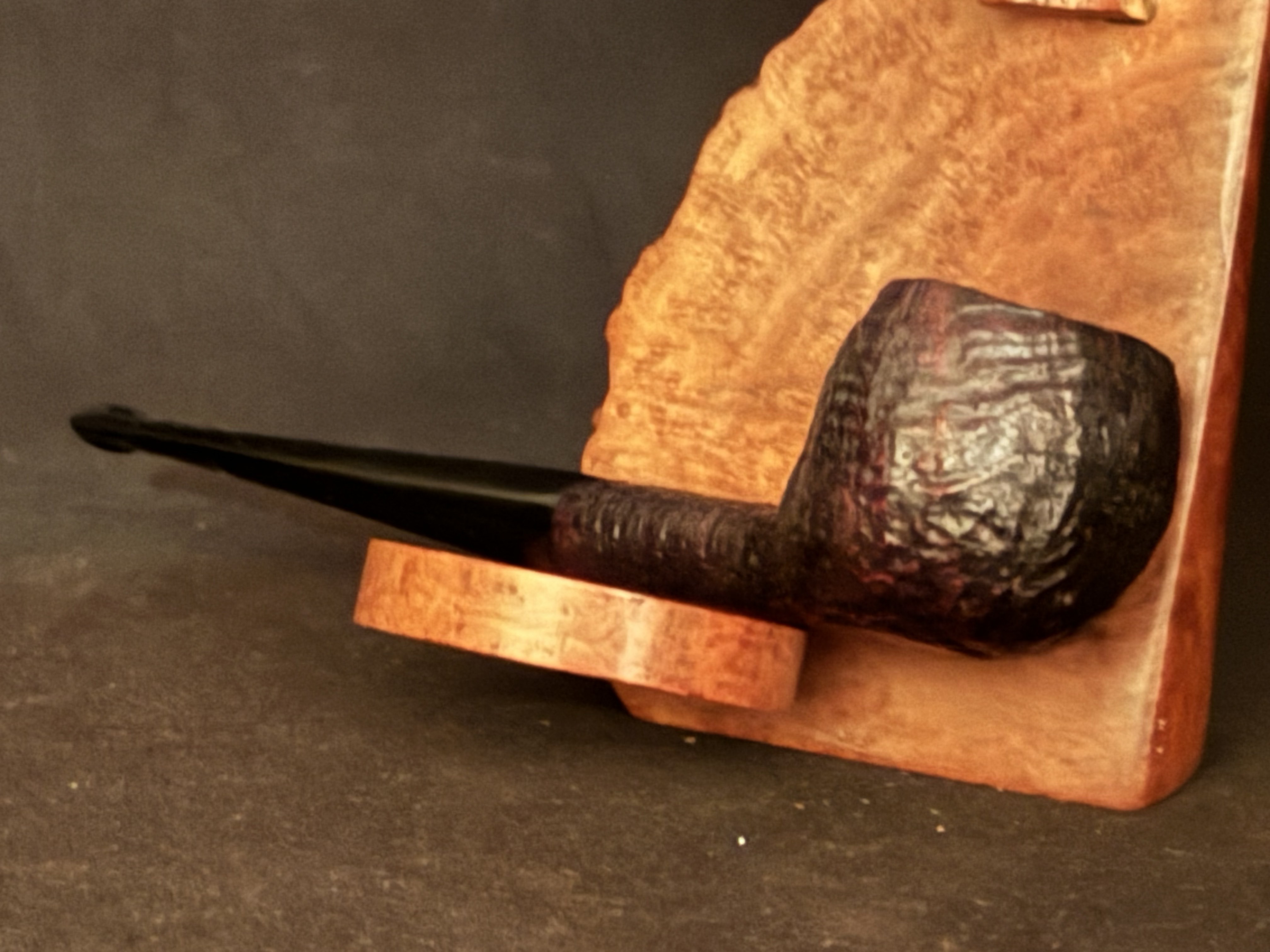 Prince of Was London Made Real Sandblast PR-815 - Straight Prince Apple Pot Estate Pipe 10