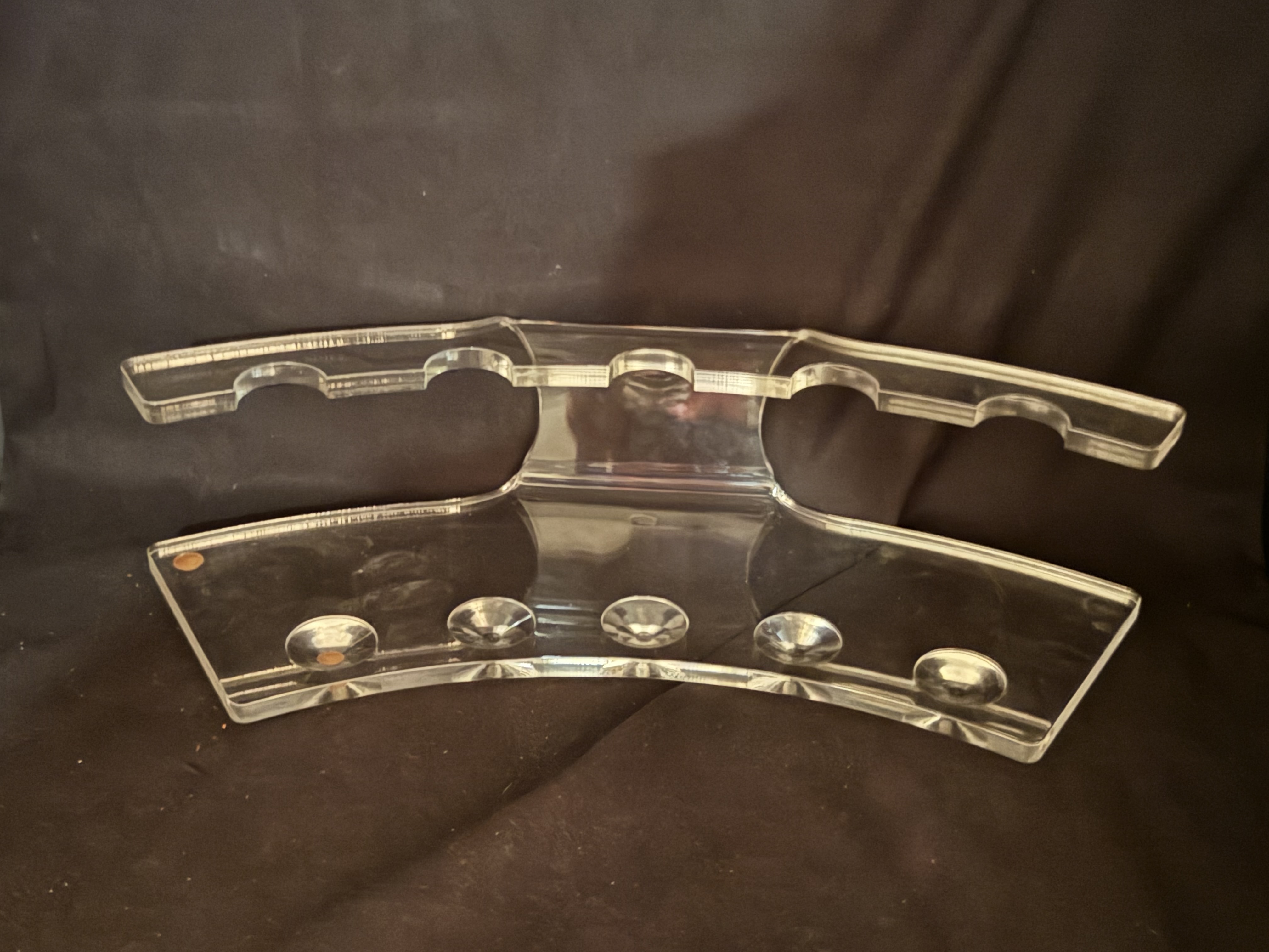 Clear Acrylic Pipe Holder Pre Used Good Condition 5
