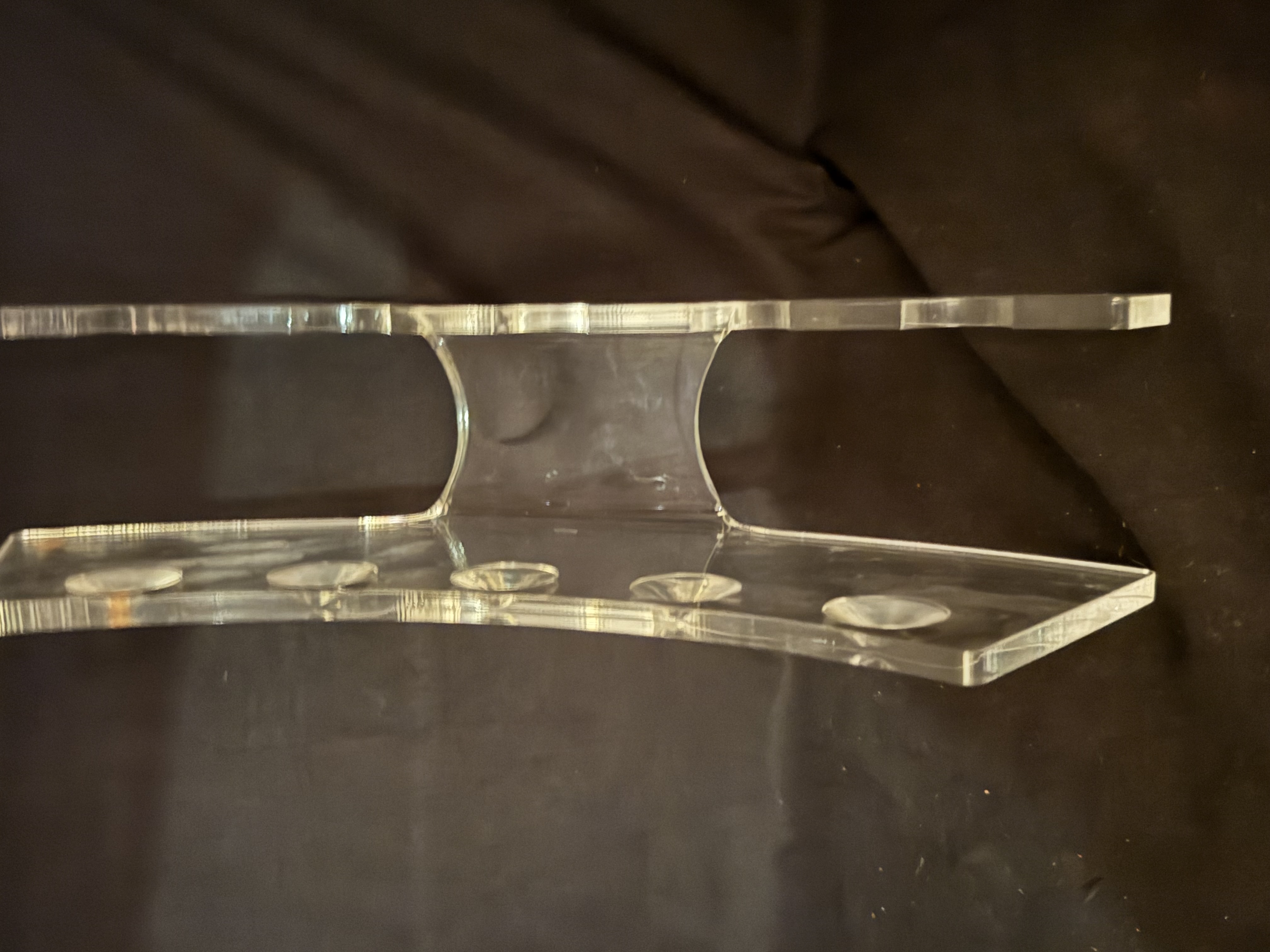 Clear Acrylic Pipe Holder Pre Used Good Condition 6
