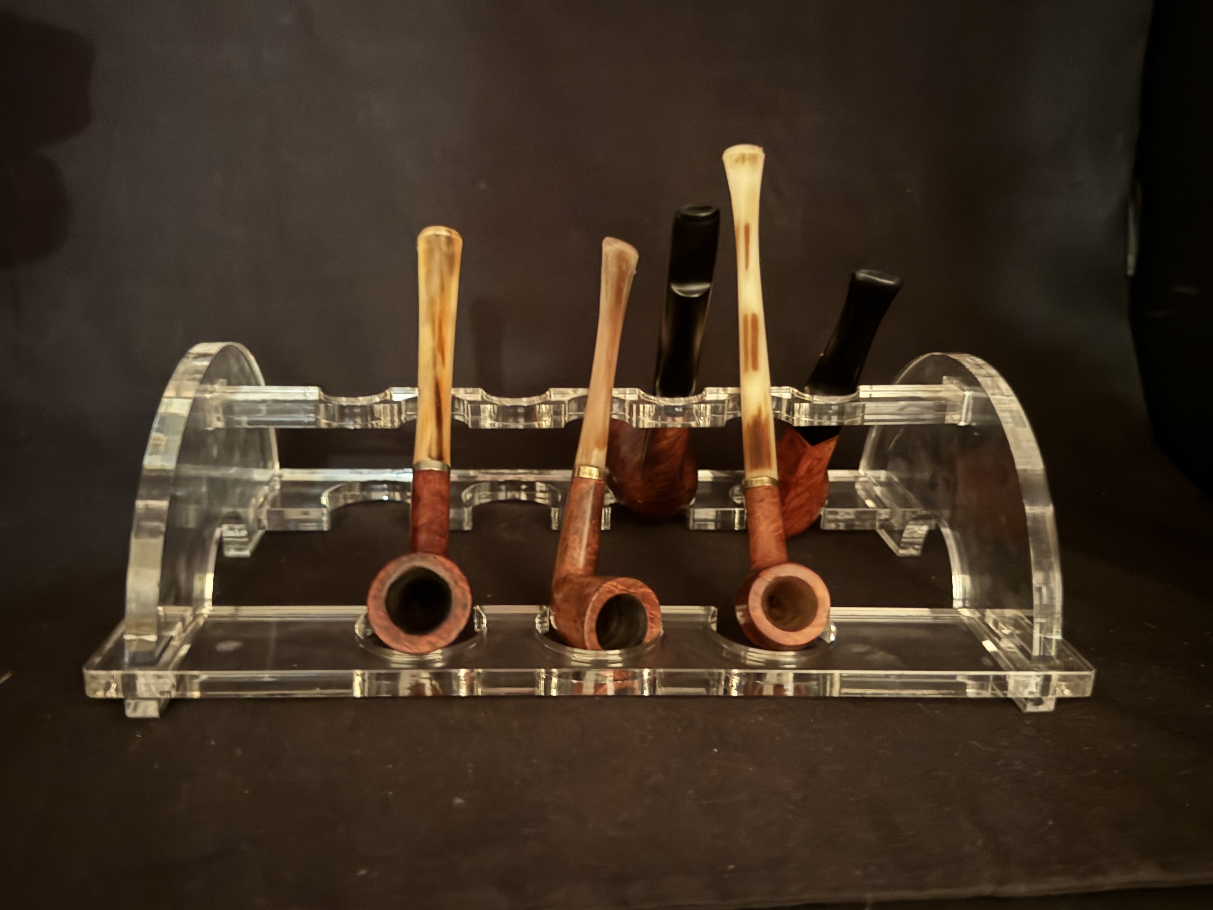 Clear Acrylic Pipe Stand for 7 Pipes