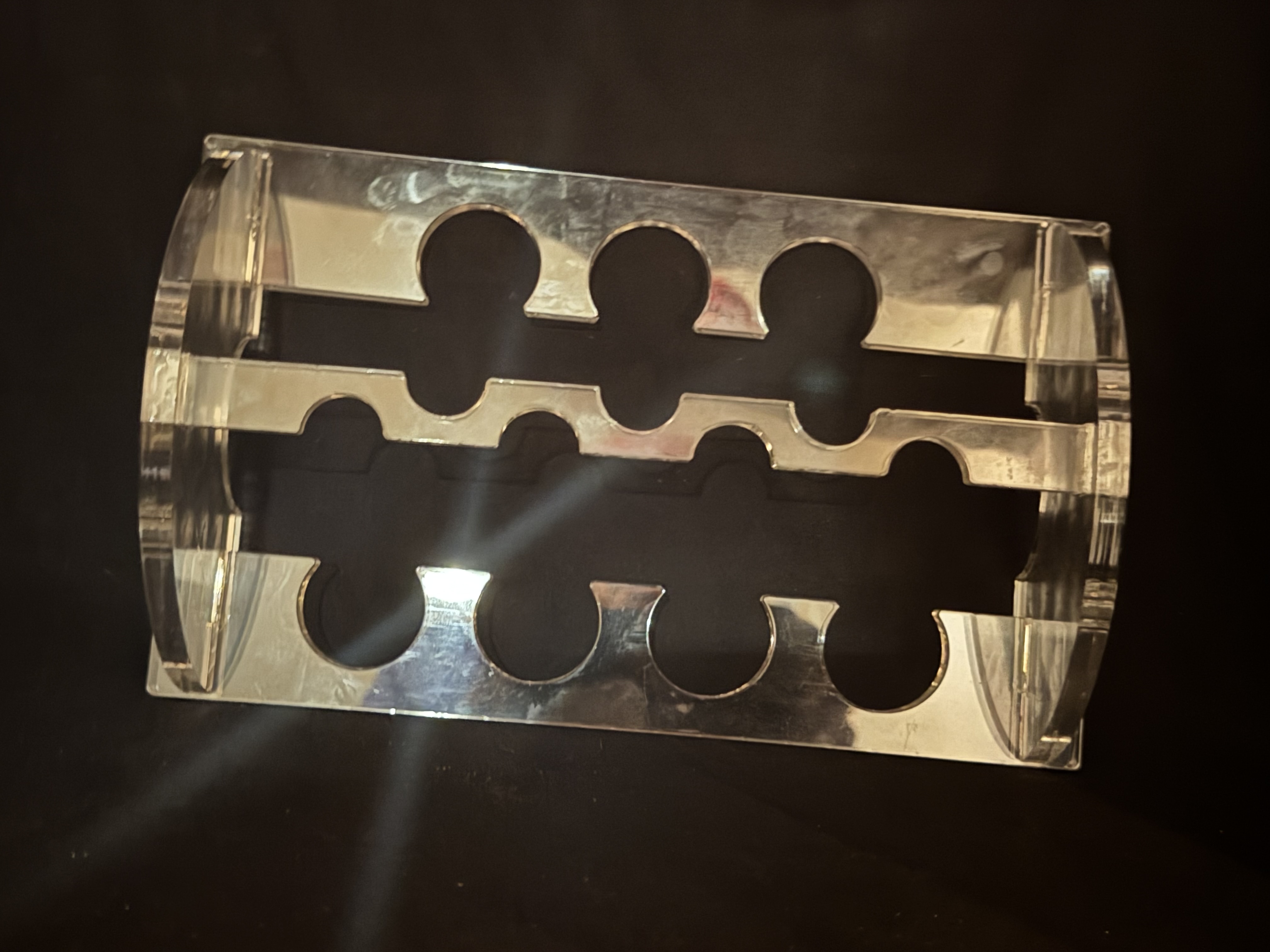 Clear Acrylic Pipe Stand for 7 Pipes 6