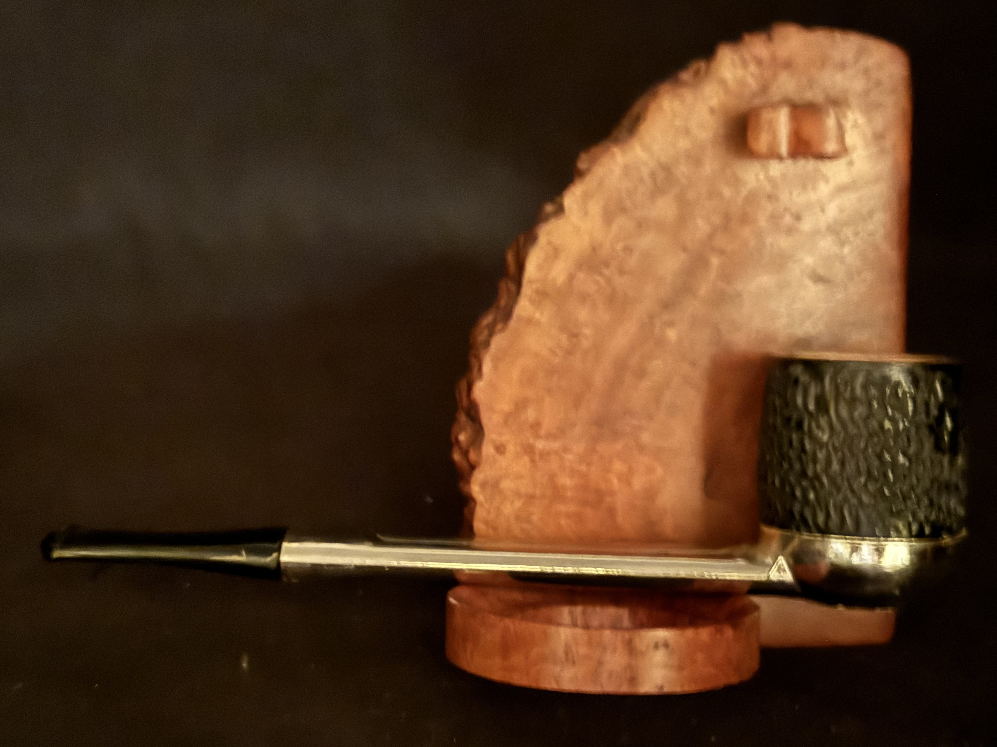 Vintage Coolmaster Nylon Biteproof Double Bore Briar Bowl Meerschaum Insert Pipe 4