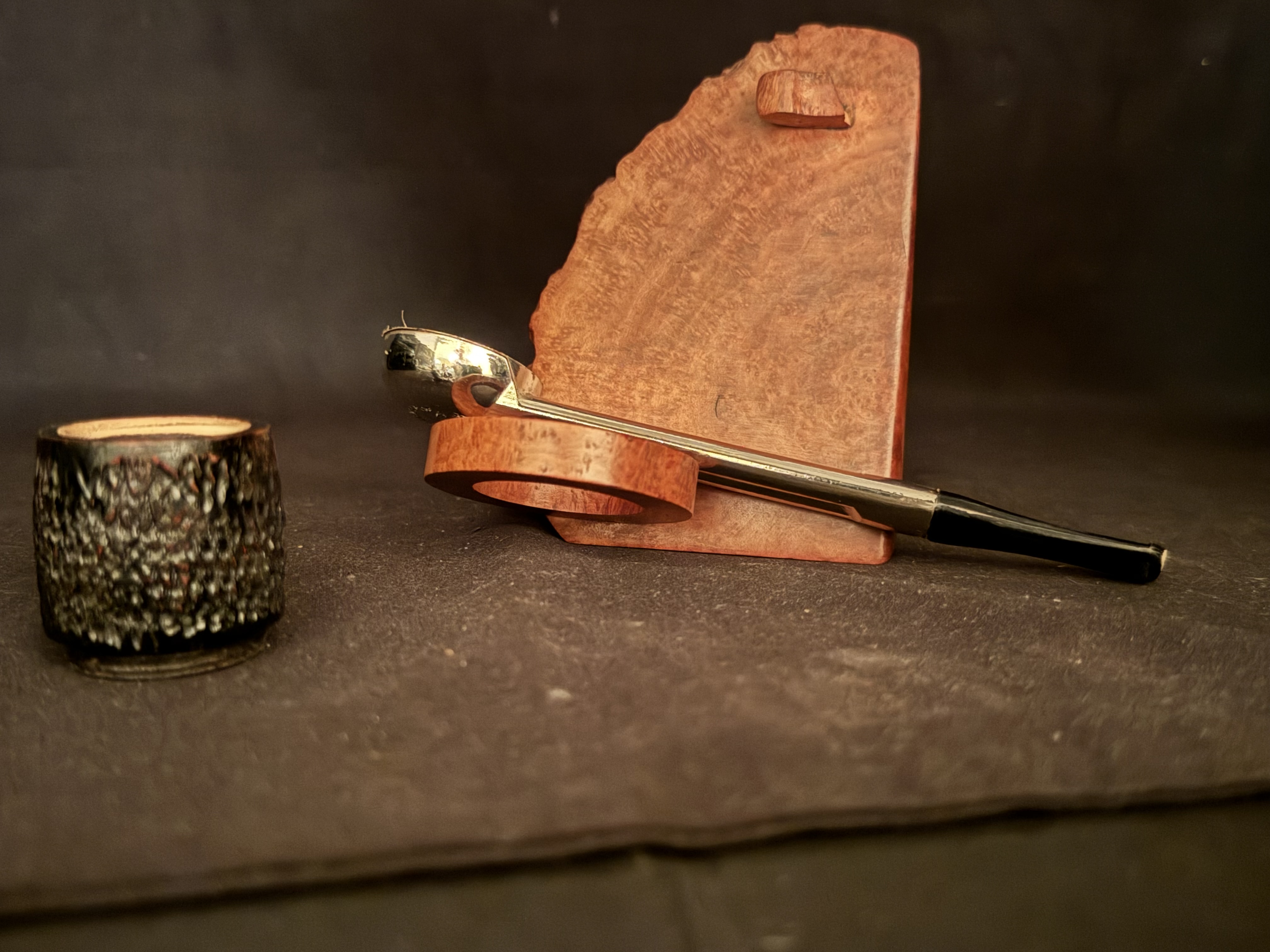 Vintage Coolmaster Nylon Biteproof Double Bore Briar Bowl Meerschaum Insert Pipe 7