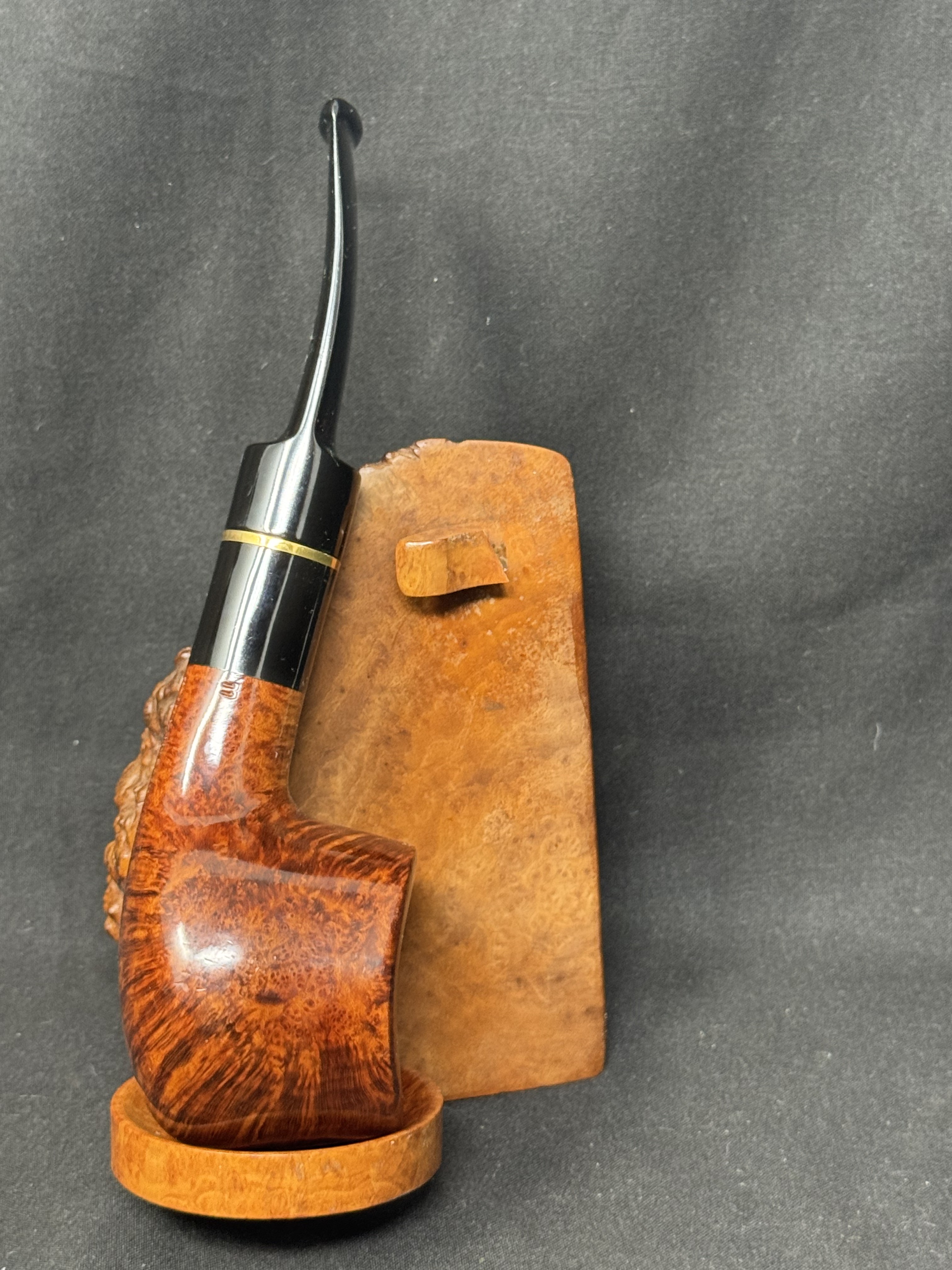 Danske Club Naturel Estate Billiard Pair - Danish Briar Pipe - Brown 2
