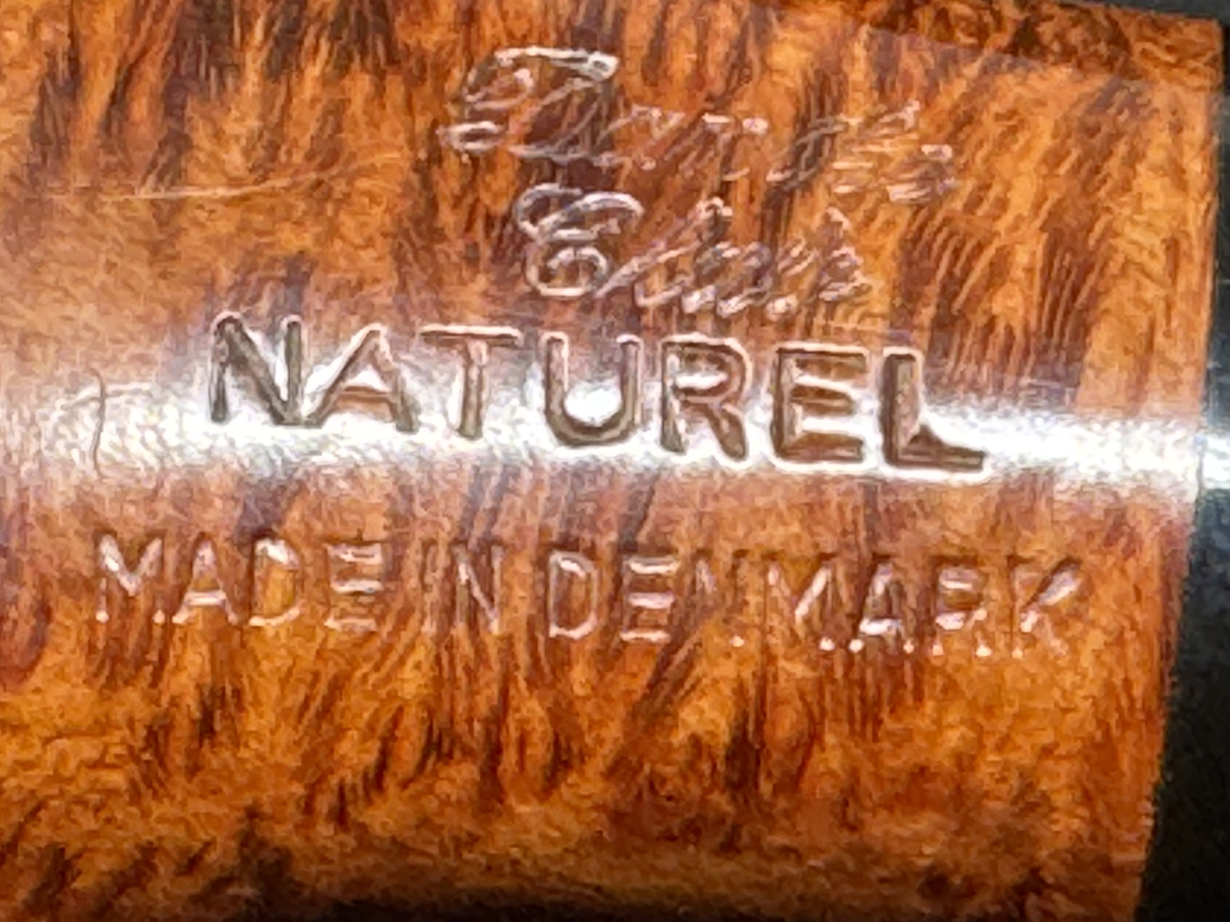 Danske Club Naturel Estate Billiard Pair - Danish Briar Pipe - Brown 12