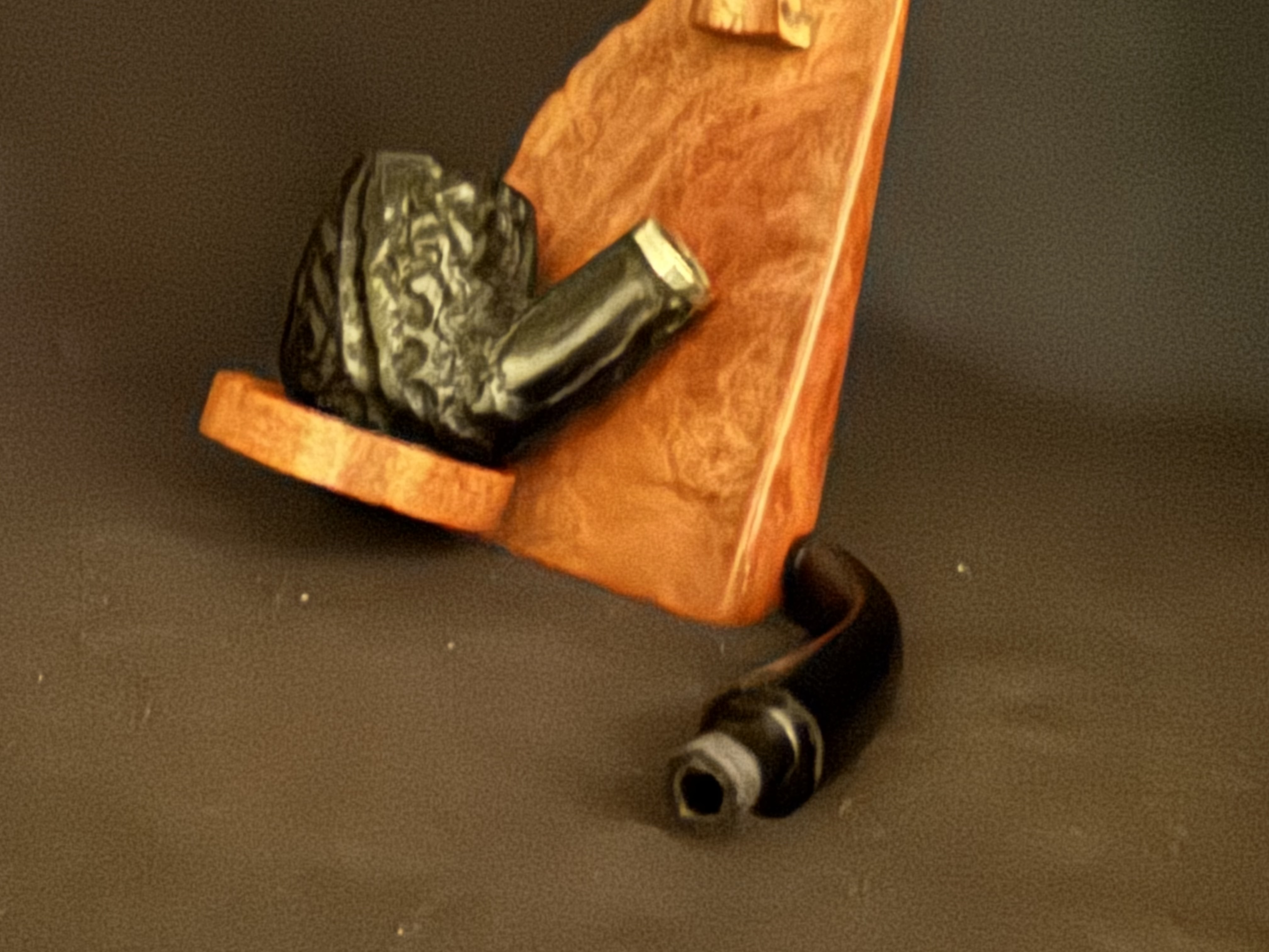 Echt Bruyere Unsmoked Rustic Bent Billiard Estate Pipe 9