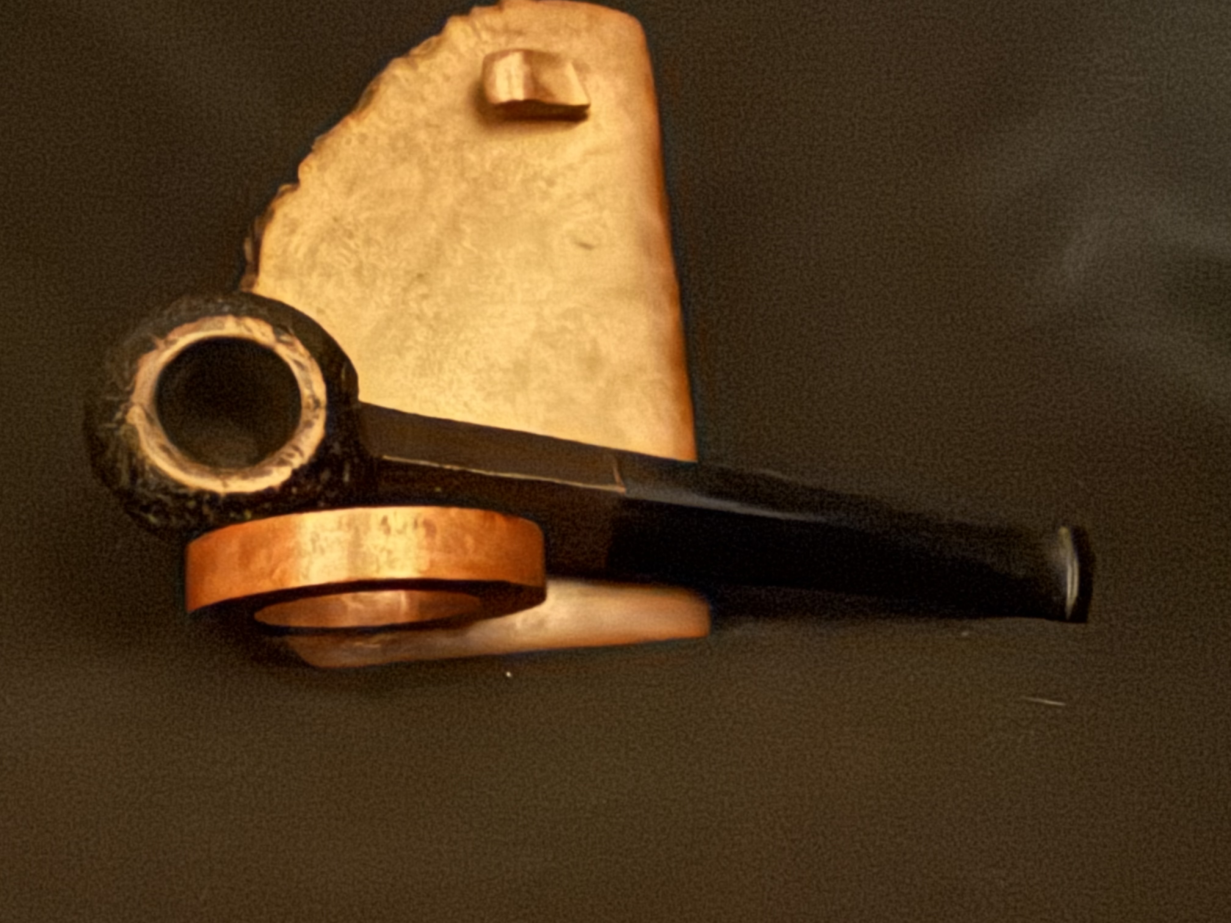 Denicotea Club Sandblast Straight Rhodesian Estate Pipe 5