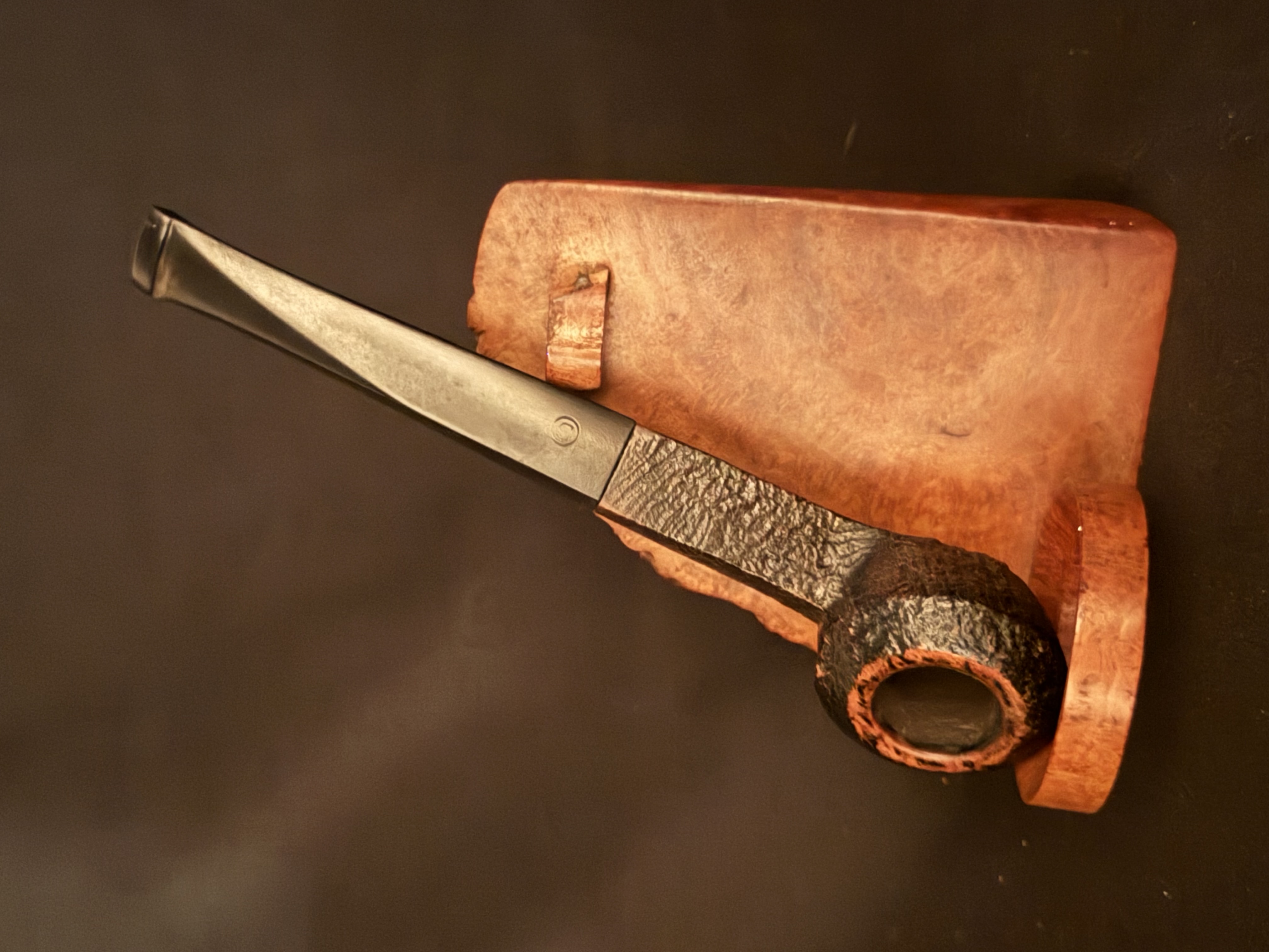 Denicotea Club Sandblast Straight Rhodesian Estate Pipe 10