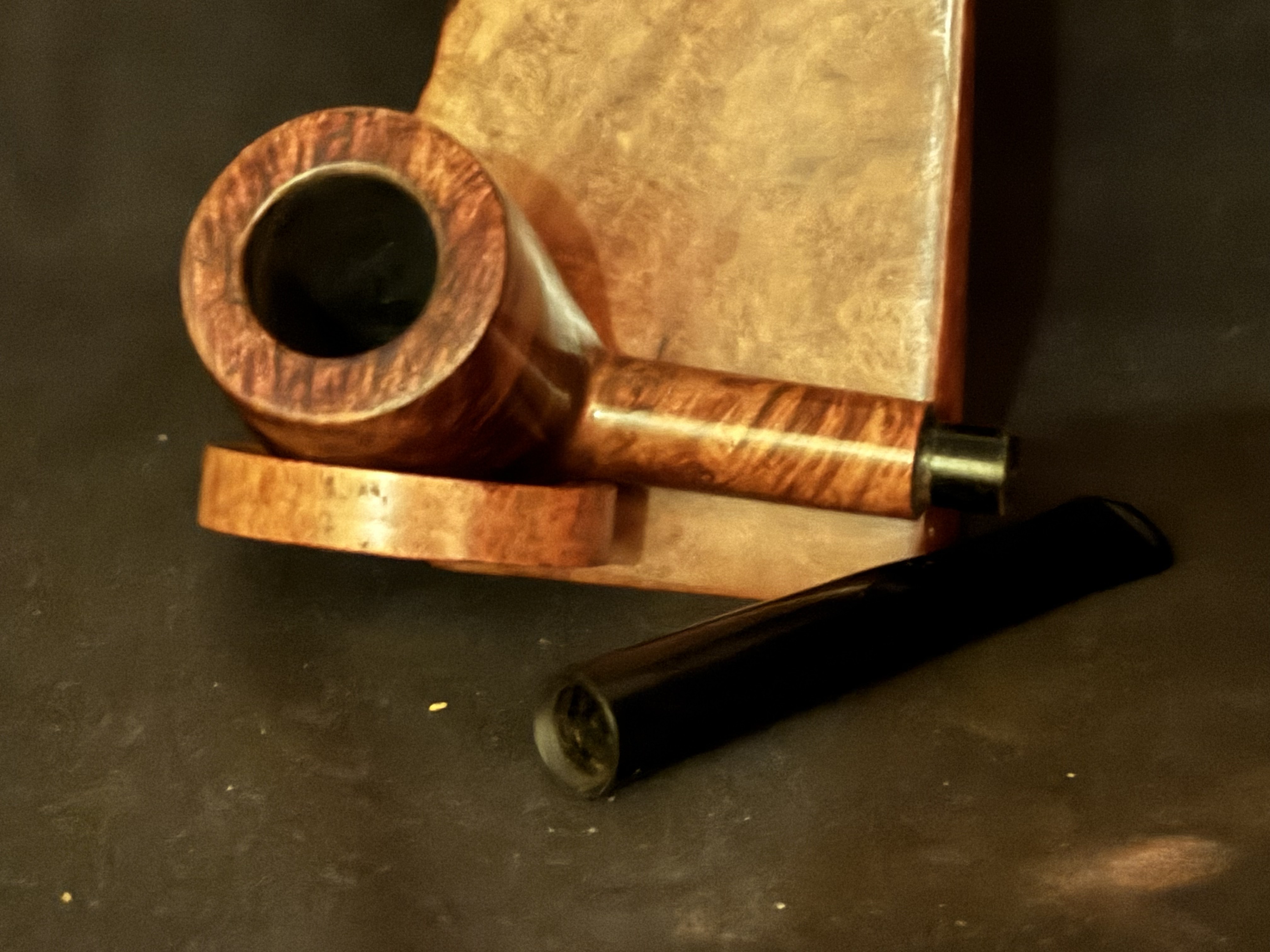 Denicotea Curing 0800 Durable Bruyere Smooth Briar Straight Billiard Estate Pipe 7
