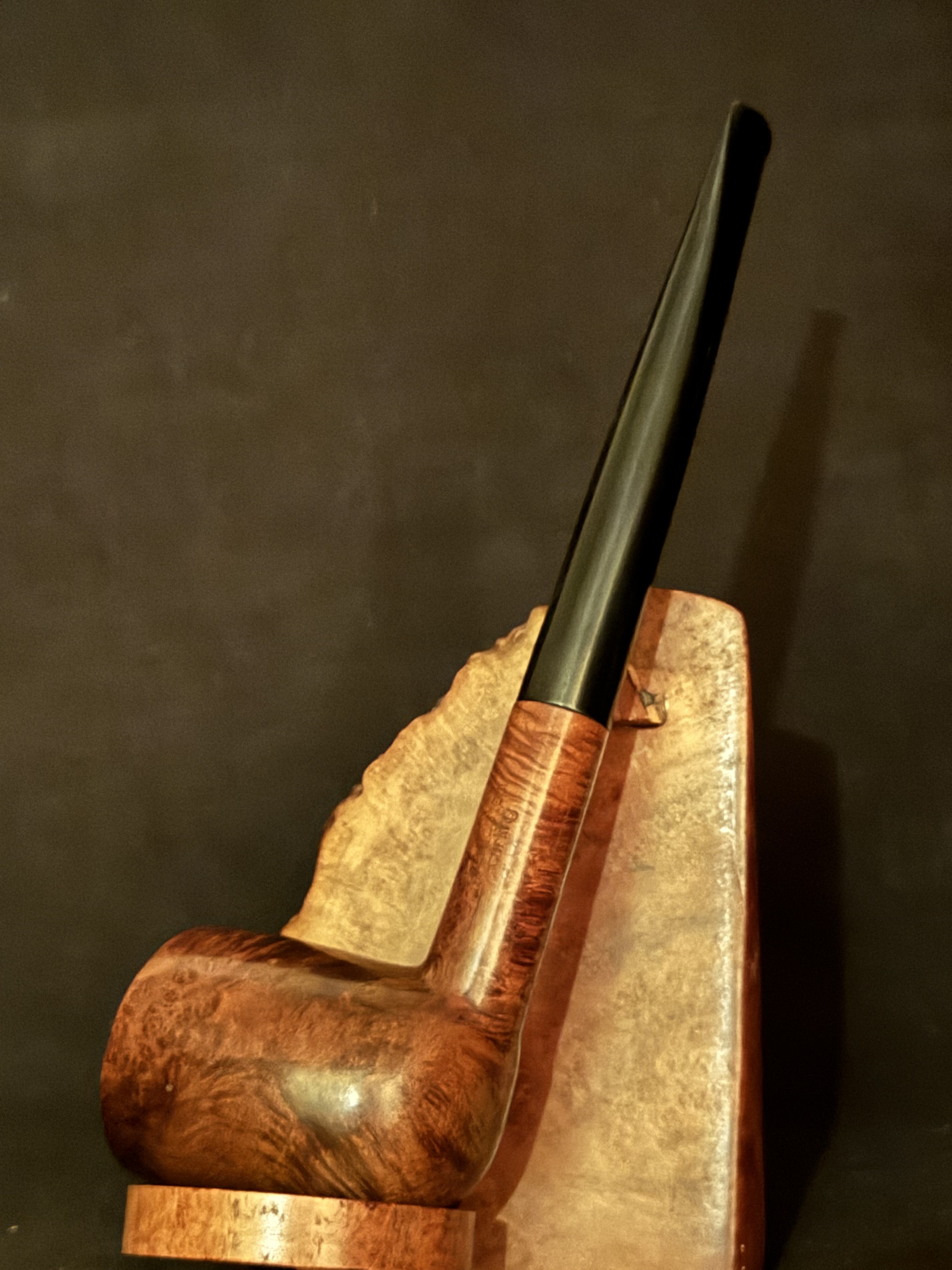 Denicotea Curing 0800 Durable Bruyere Smooth Briar Straight Billiard Estate Pipe