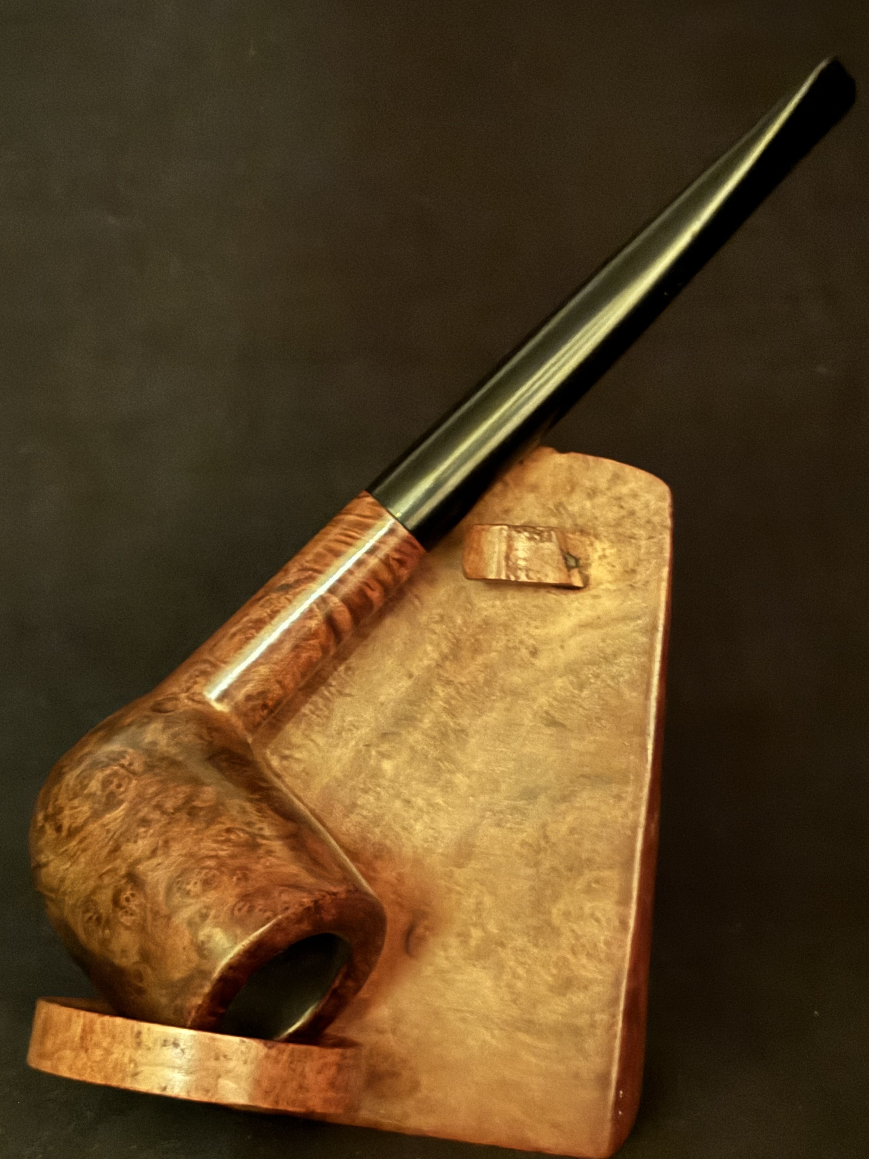 Denicotea Curing 0800 Durable Bruyere Smooth Briar Straight Billiard Estate Pipe 2