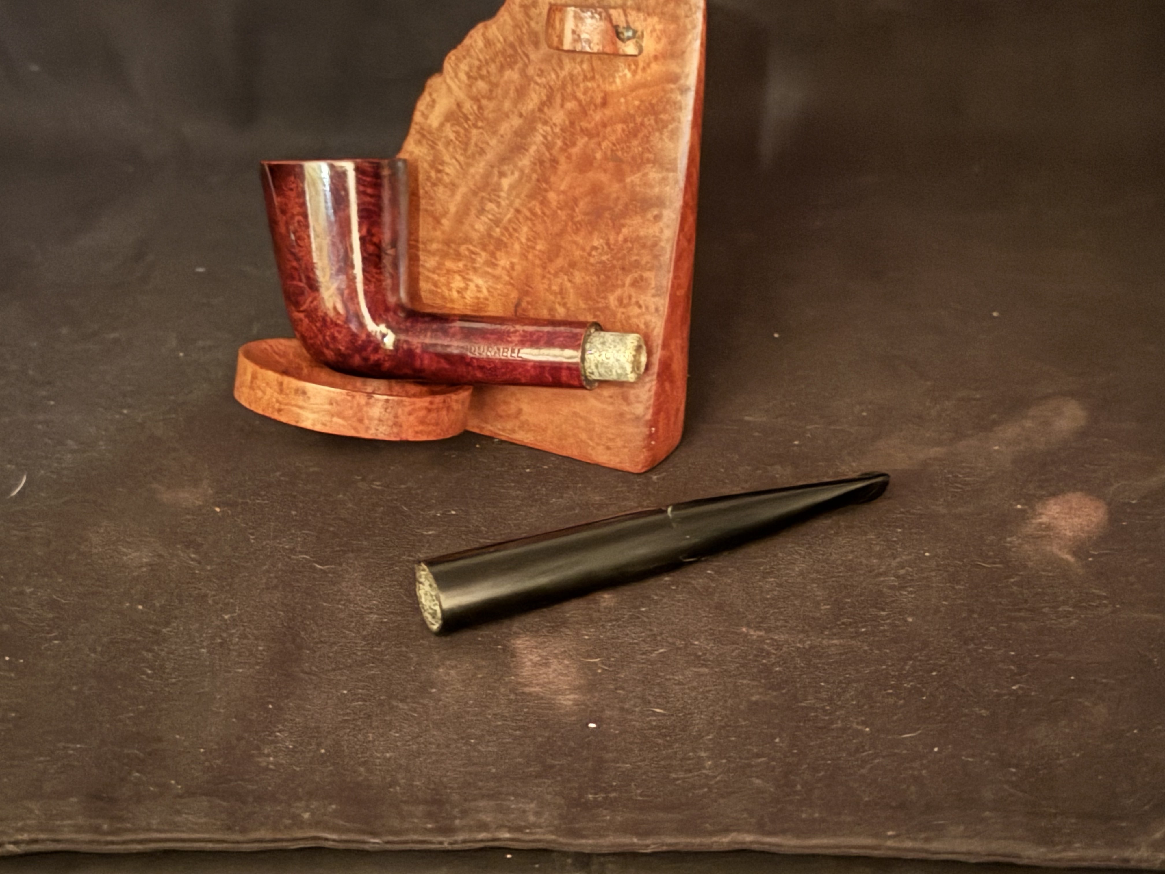 Denicotea Durable Yacht Bruyere Extra 1000 Smooth Briar Estate Pipe with 9mm Filter and Vulcanite Stem 6