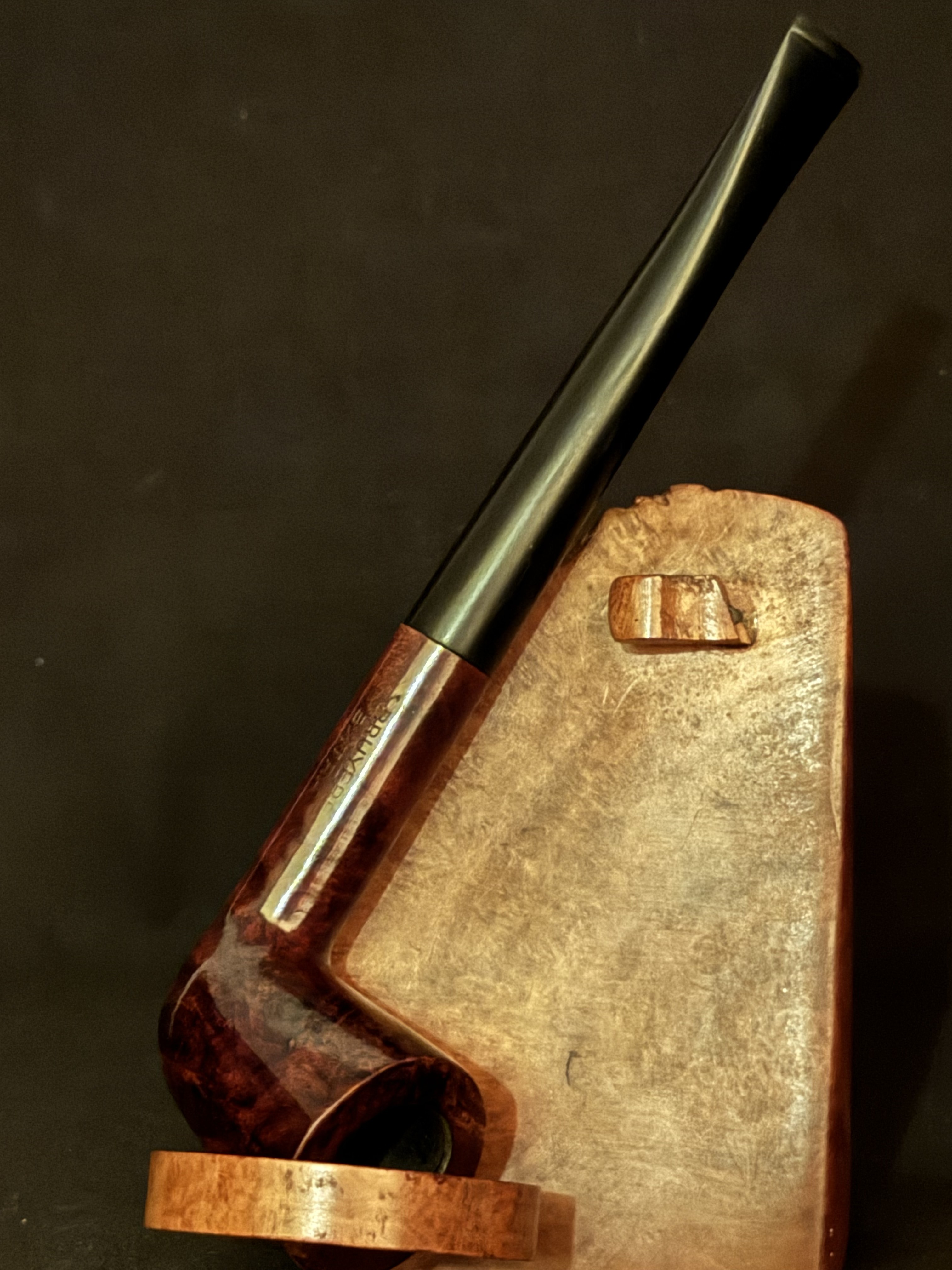 Denicotea Durable Yacht Bruyere Extra 1000 Smooth Briar Estate Pipe with 9mm Filter and Vulcanite Stem 7