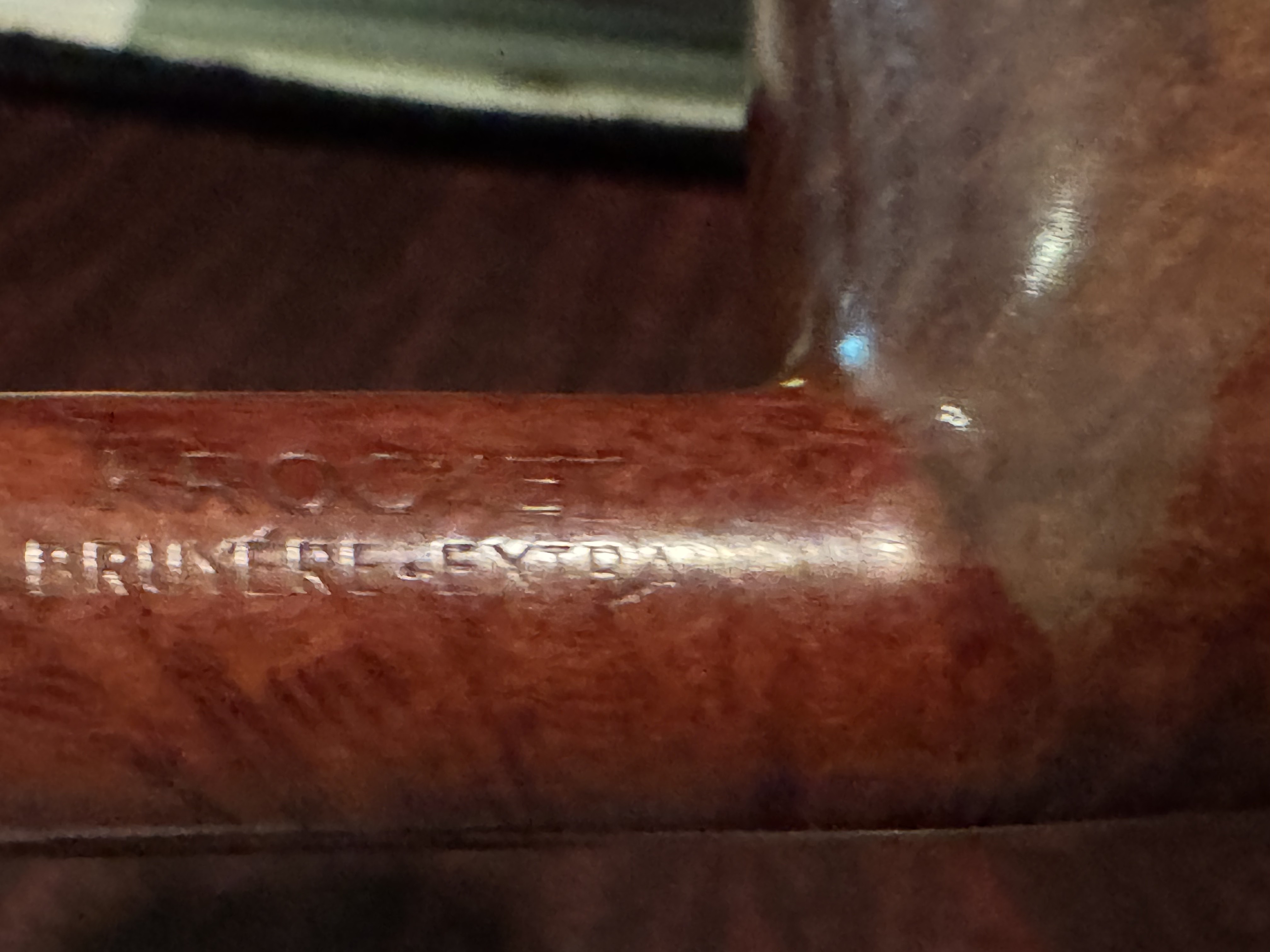 Denicotea Elite Rocket Bruyere Extra Smooth Straight Pot Vulcanite Saddle Stem 9mm Filter Estate Pipe 13