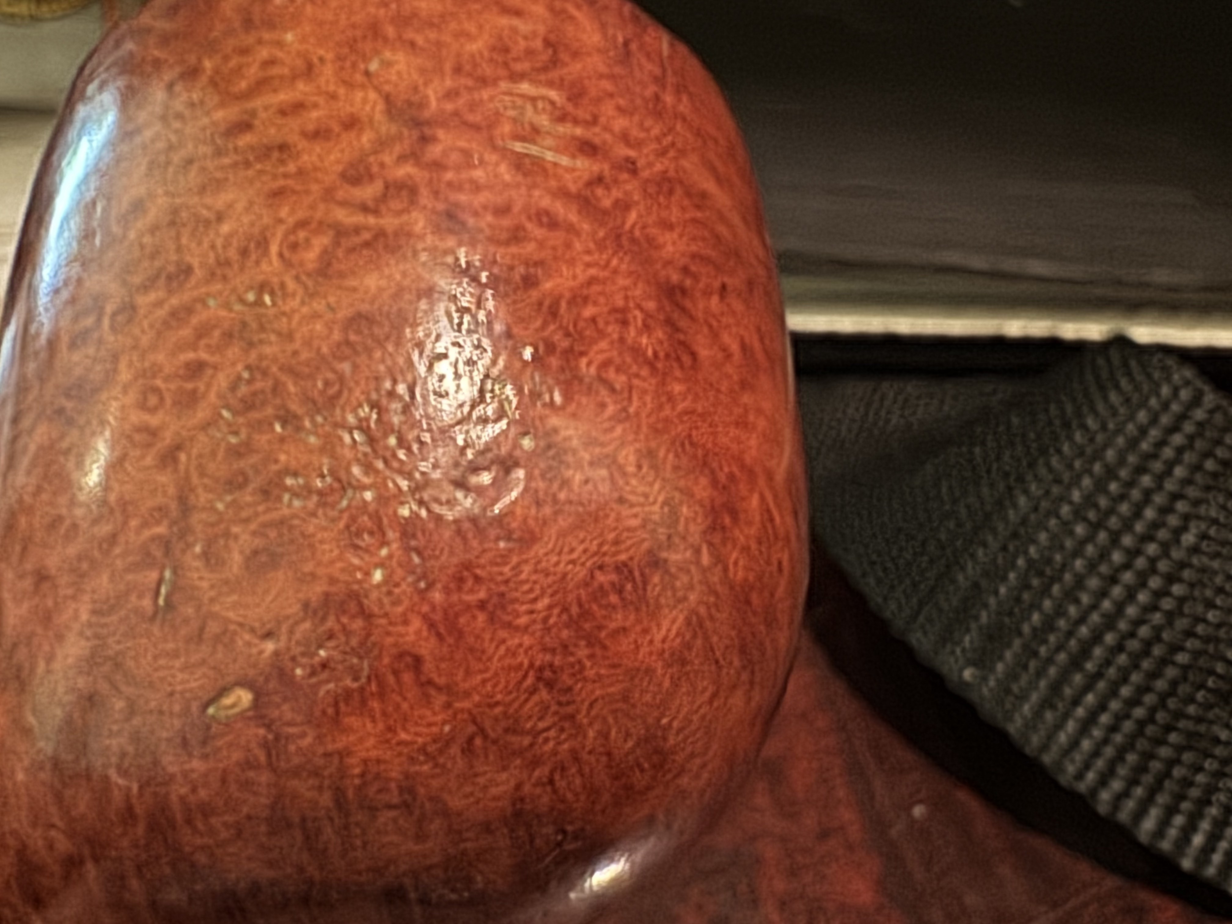 Denicotea Elite Rocket Bruyere Extra Smooth Straight Pot Vulcanite Saddle Stem 9mm Filter Estate Pipe 14
